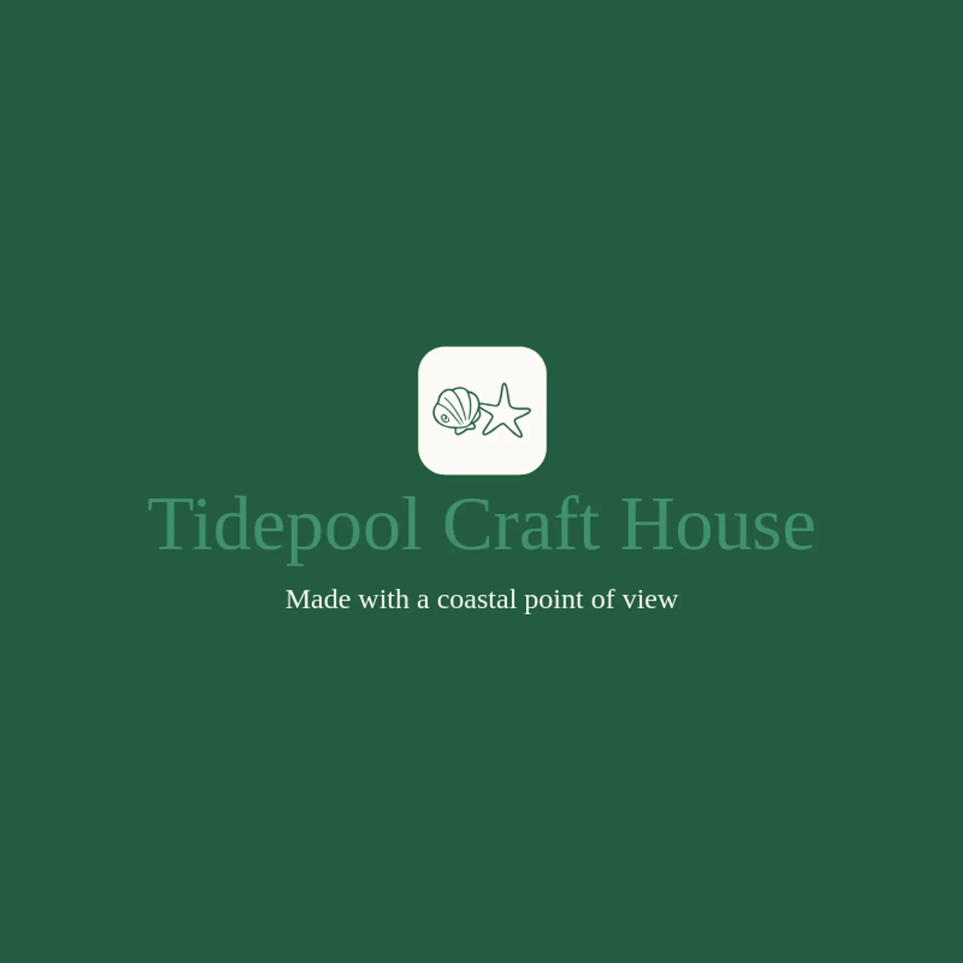 Tidepool Craft House logo for shell