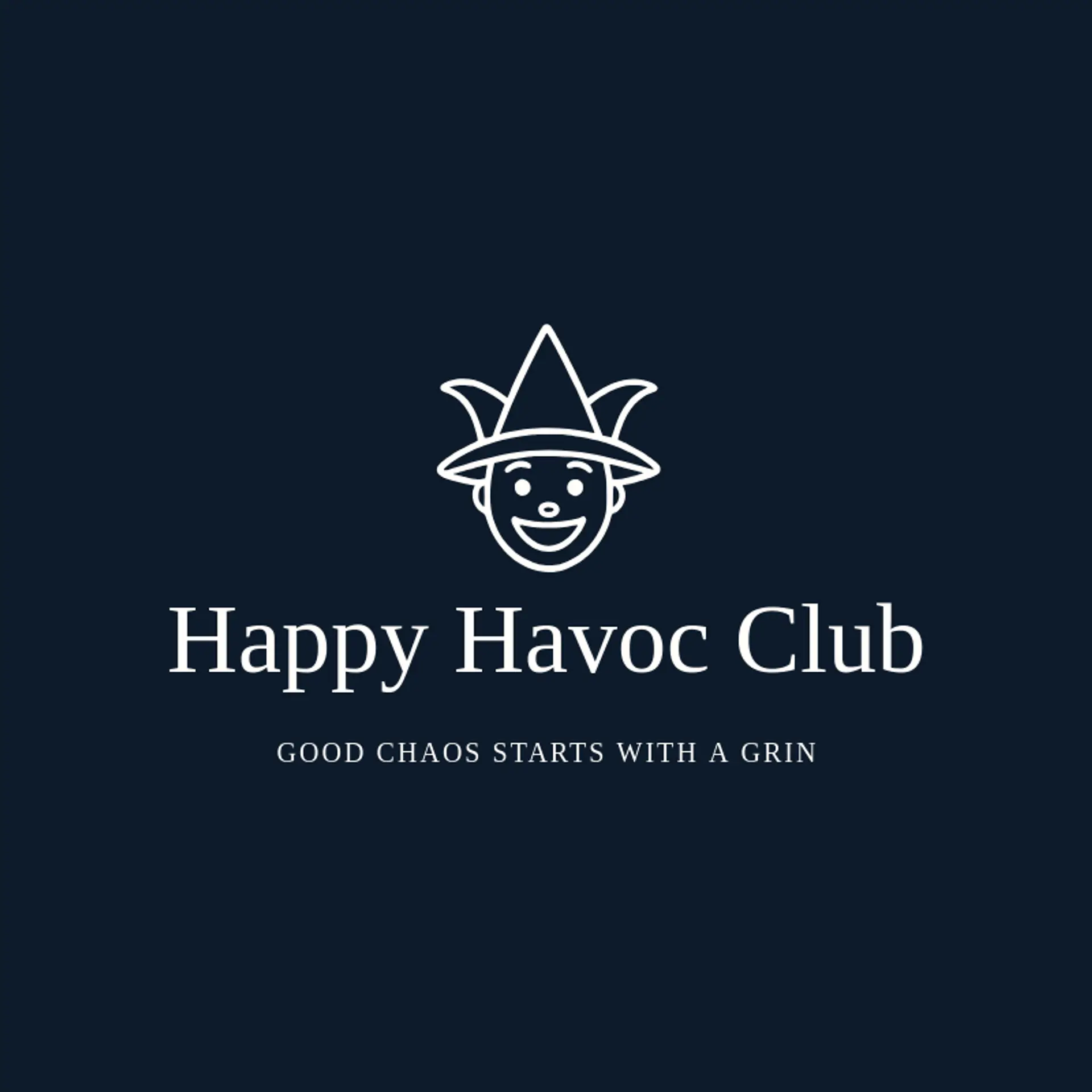 Happy Havoc Club logo for jester