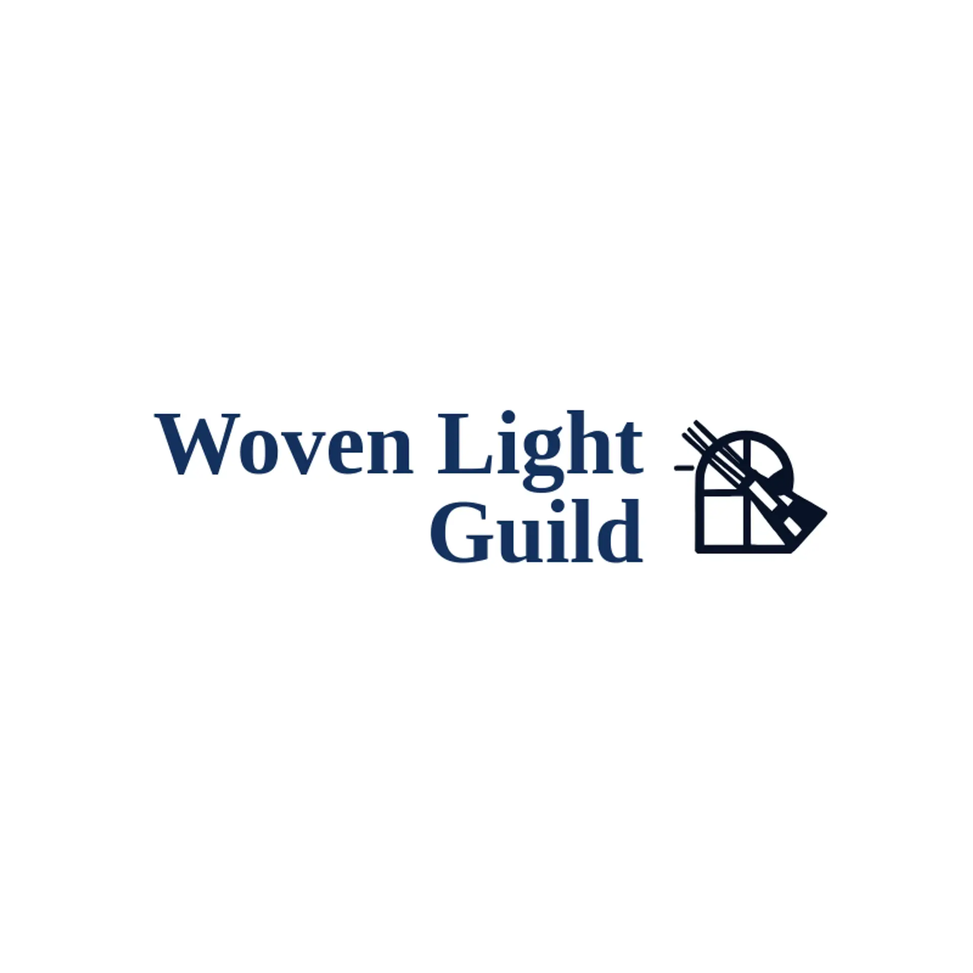 Woven Light Guild logo for stained glass