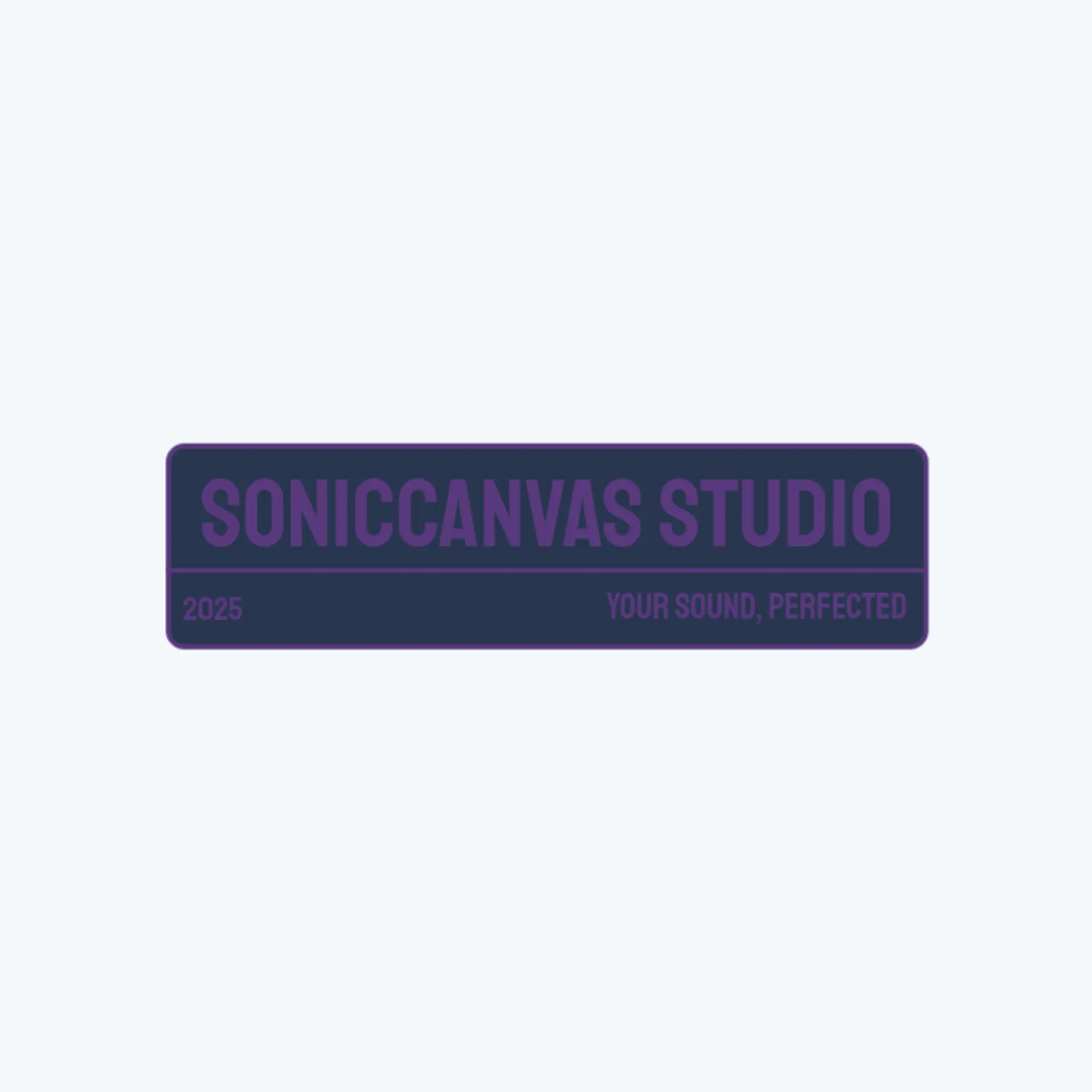 SonicCanvas Studio logo for music studio