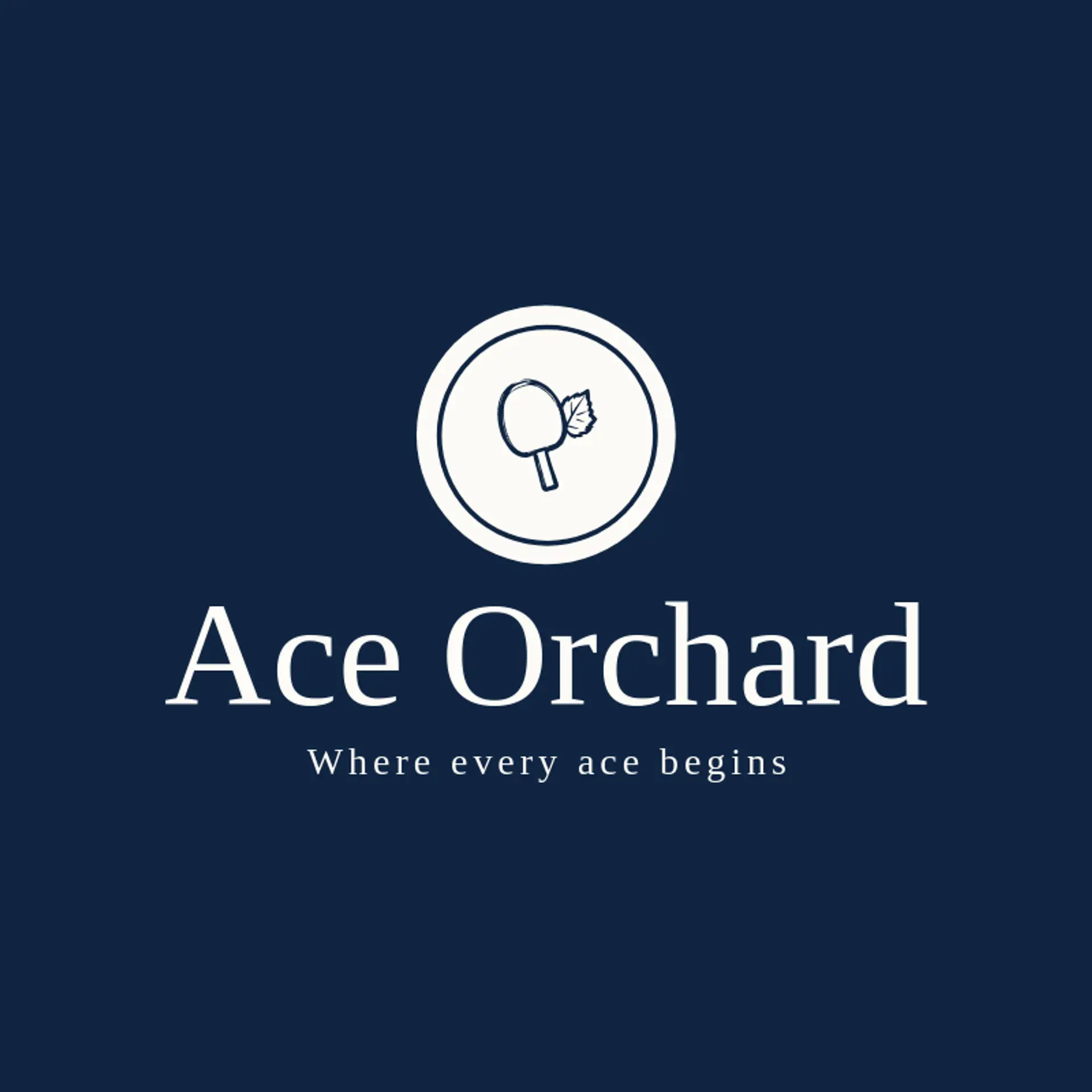 Ace Orchard logo for ping pong
