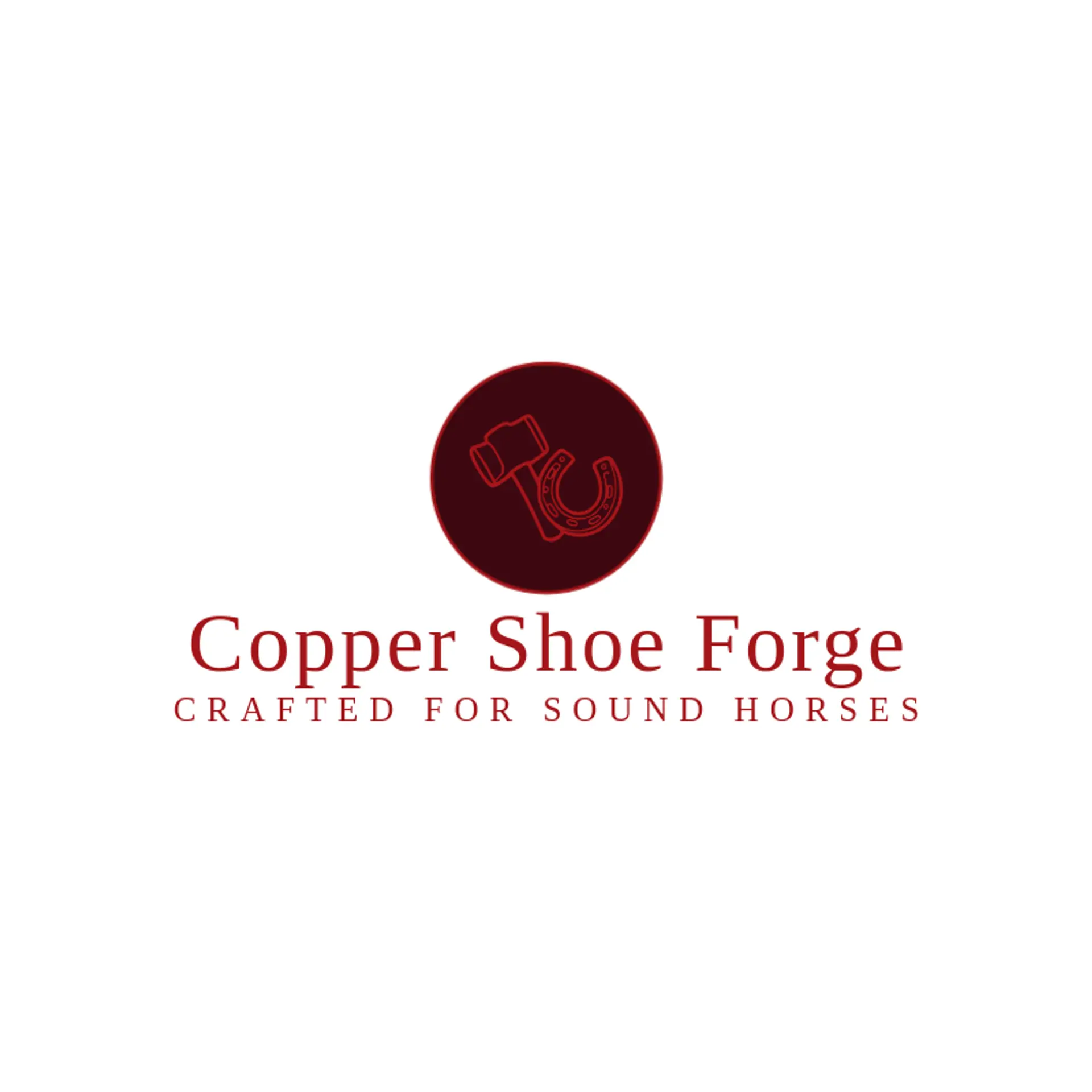 Copper Shoe Forge logo for farrier