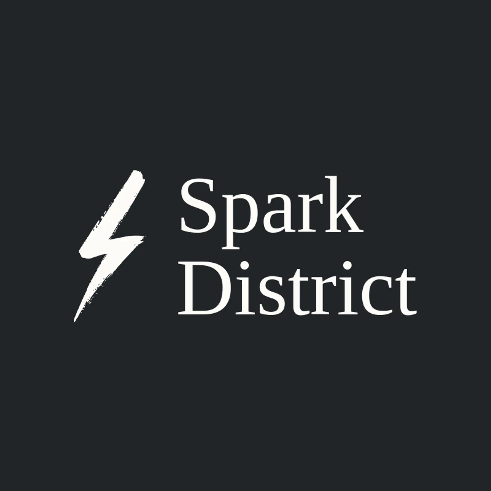 Spark District logo for static