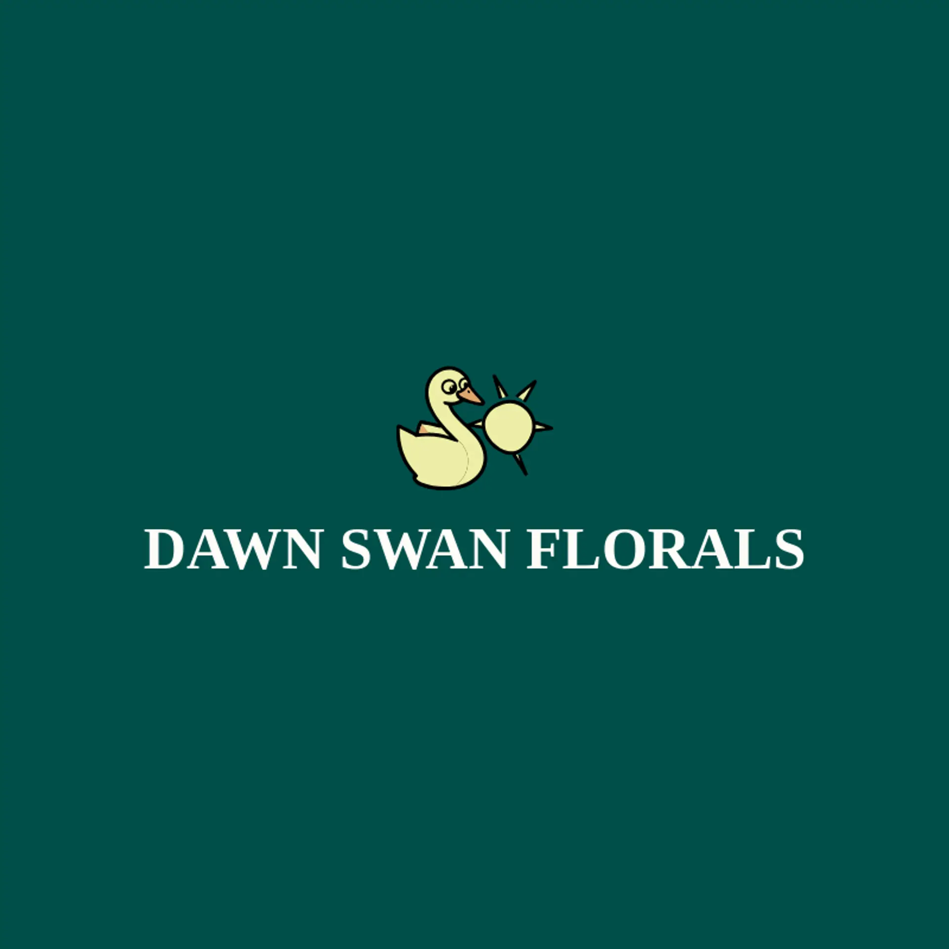 Dawn Swan Florals logo for swan