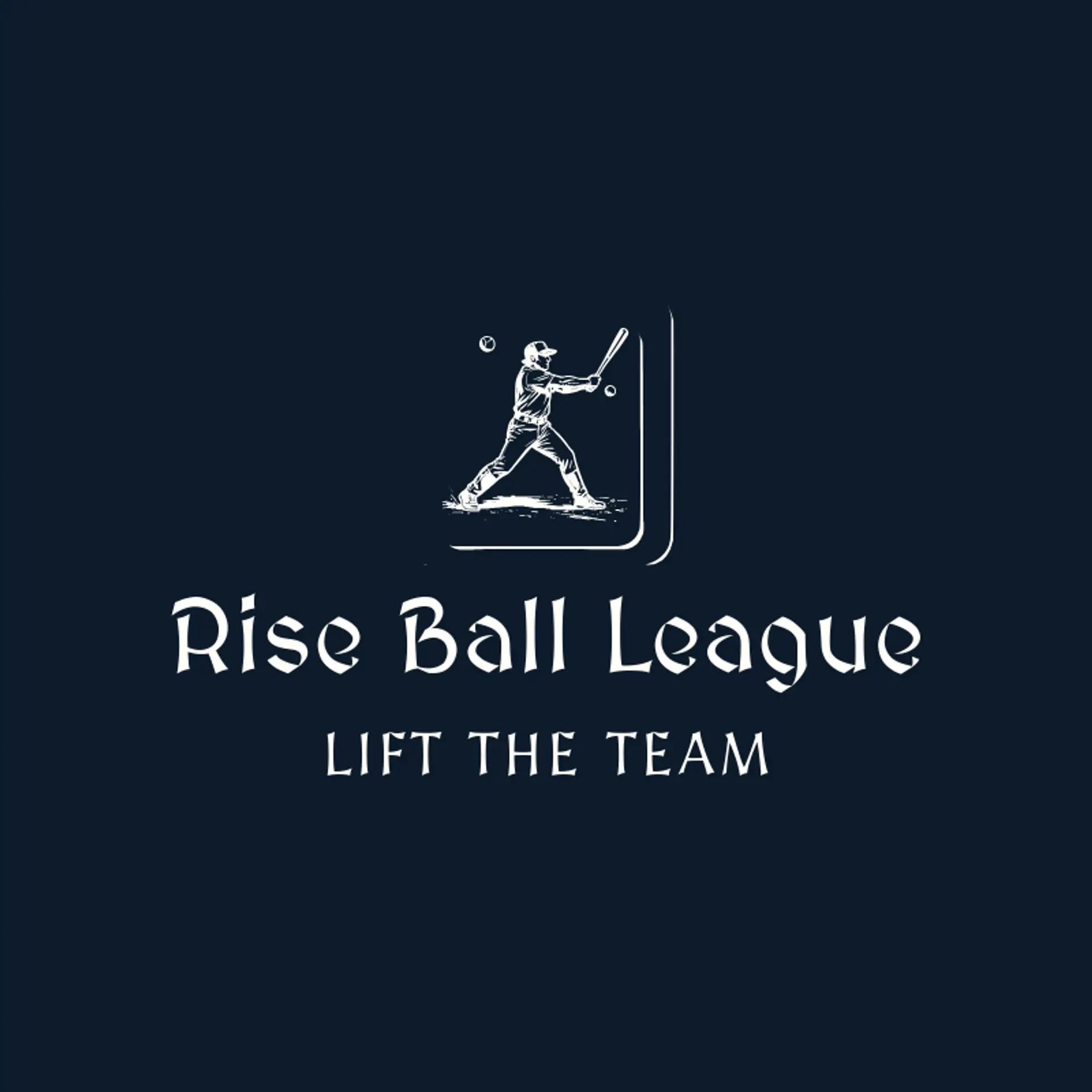 Rise Ball League logo for softball