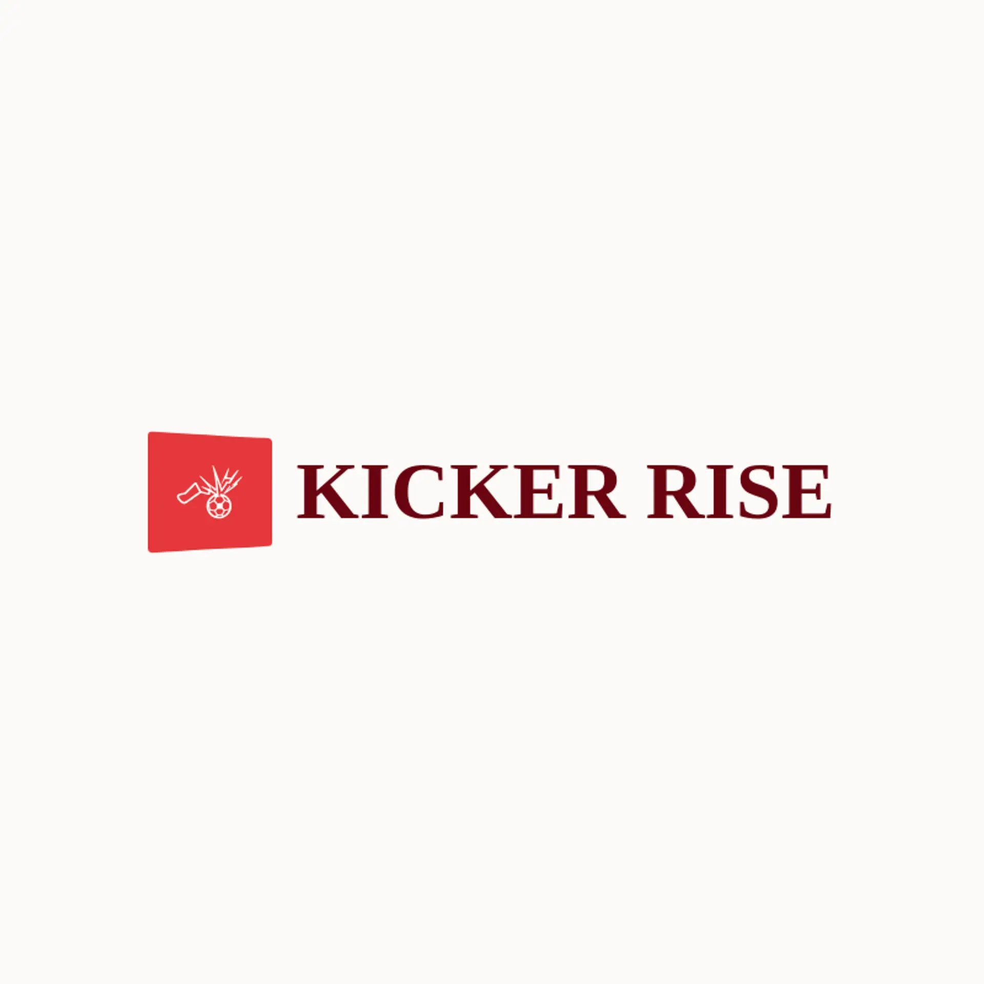 Kicker Rise logo for sports team