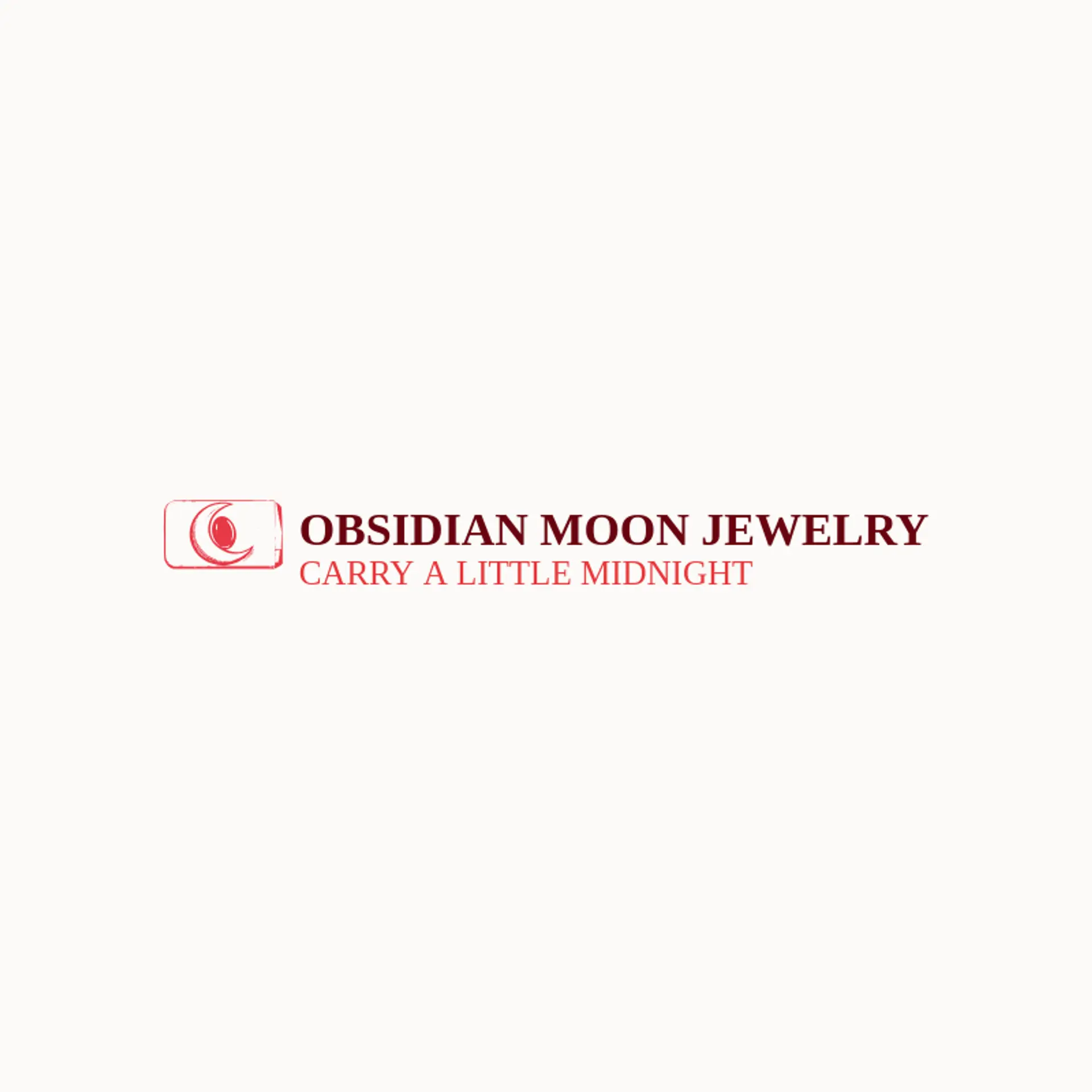 Obsidian Moon Jewelry logo for goth
