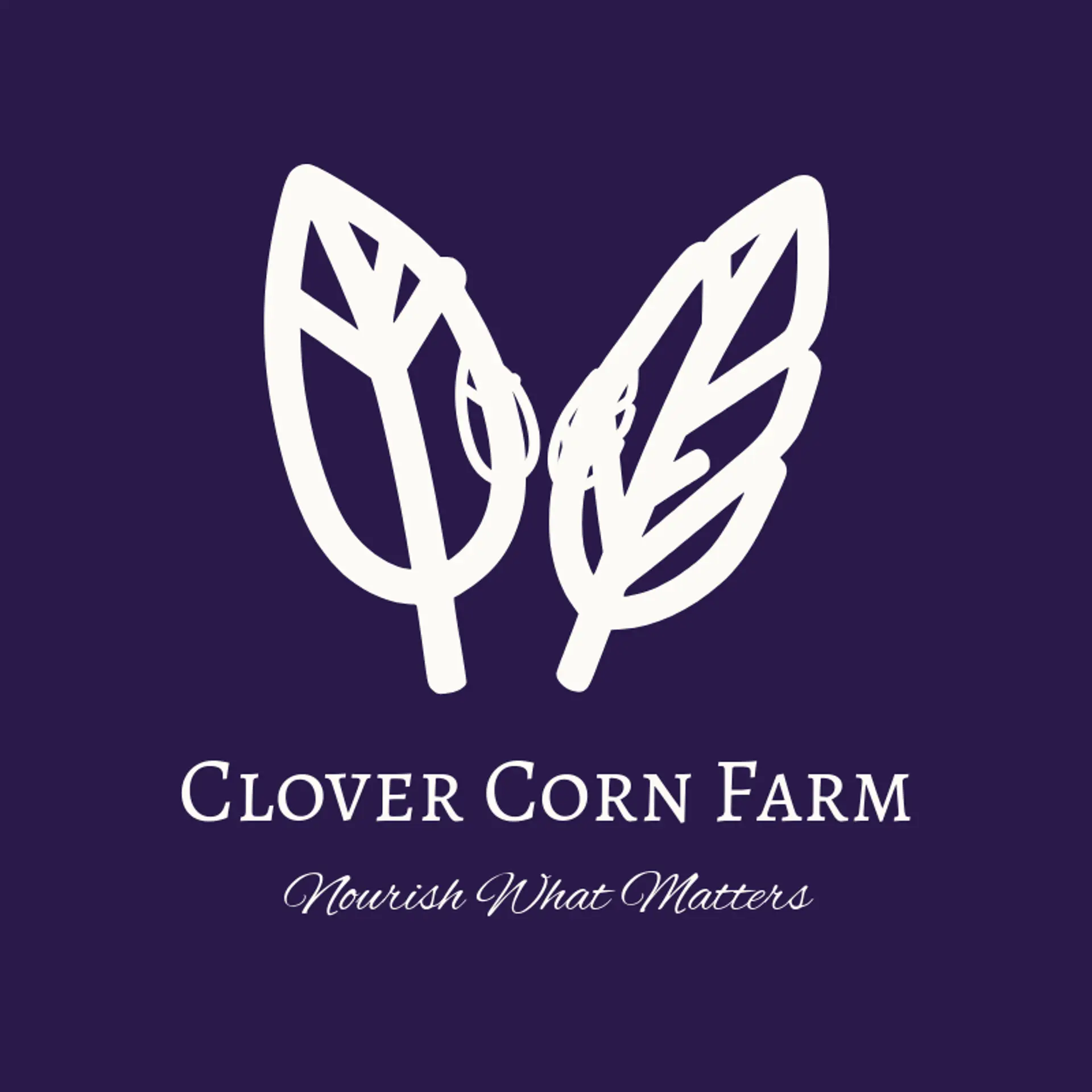 Clover Corn Farm logo for poultry farm