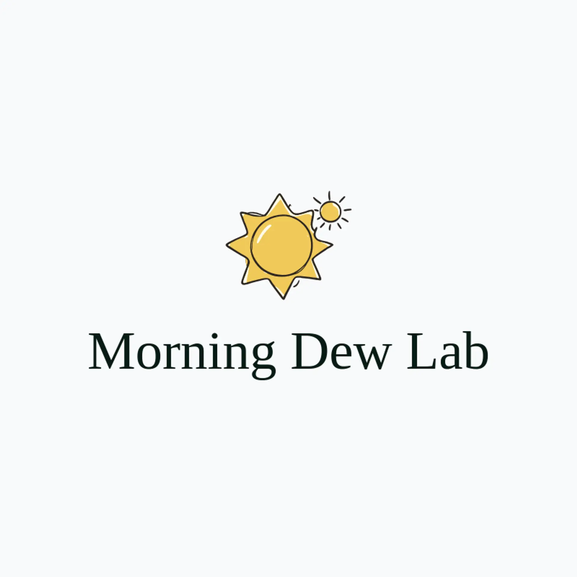 Morning Dew Lab logo for skincare