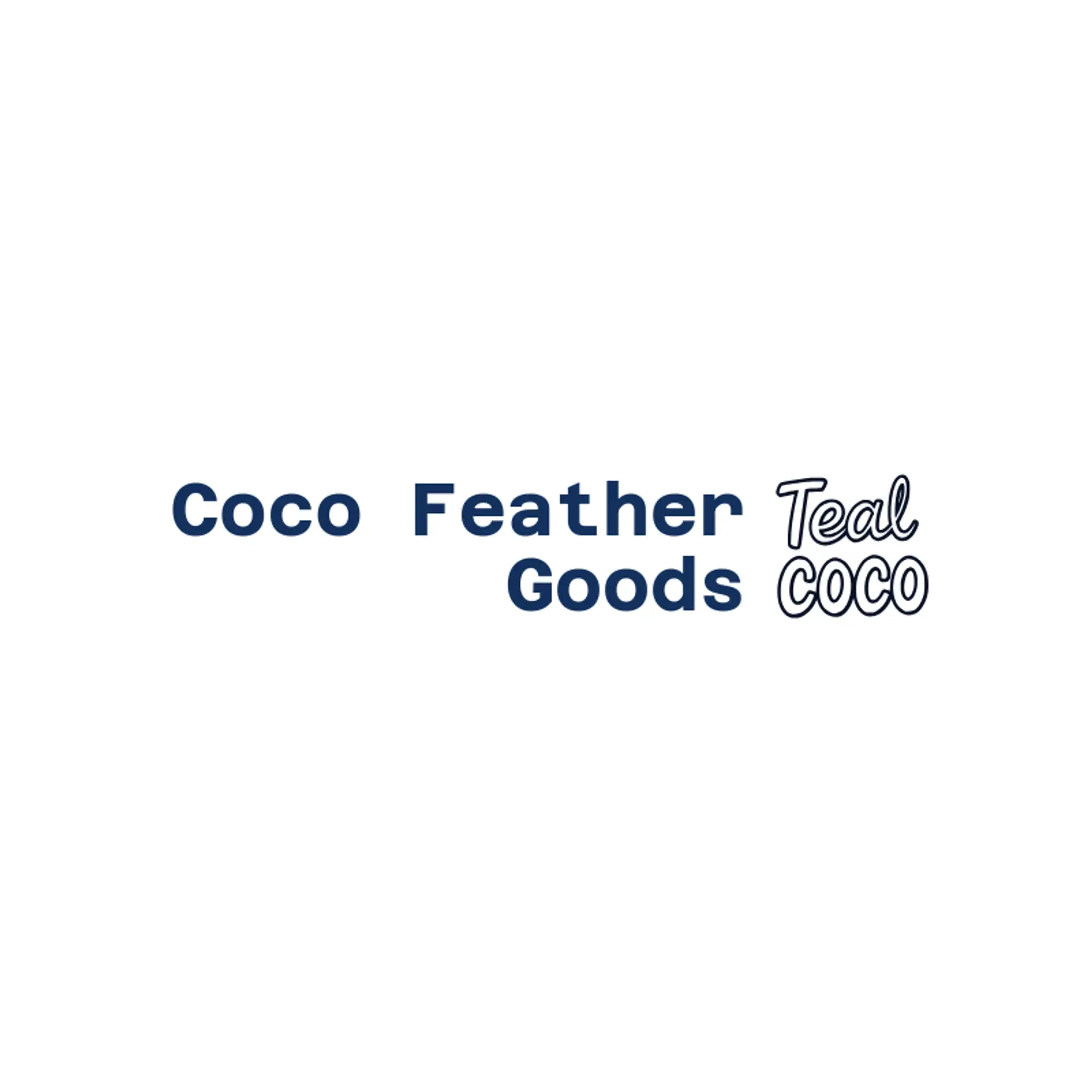 Coco Feather Goods logo for coco