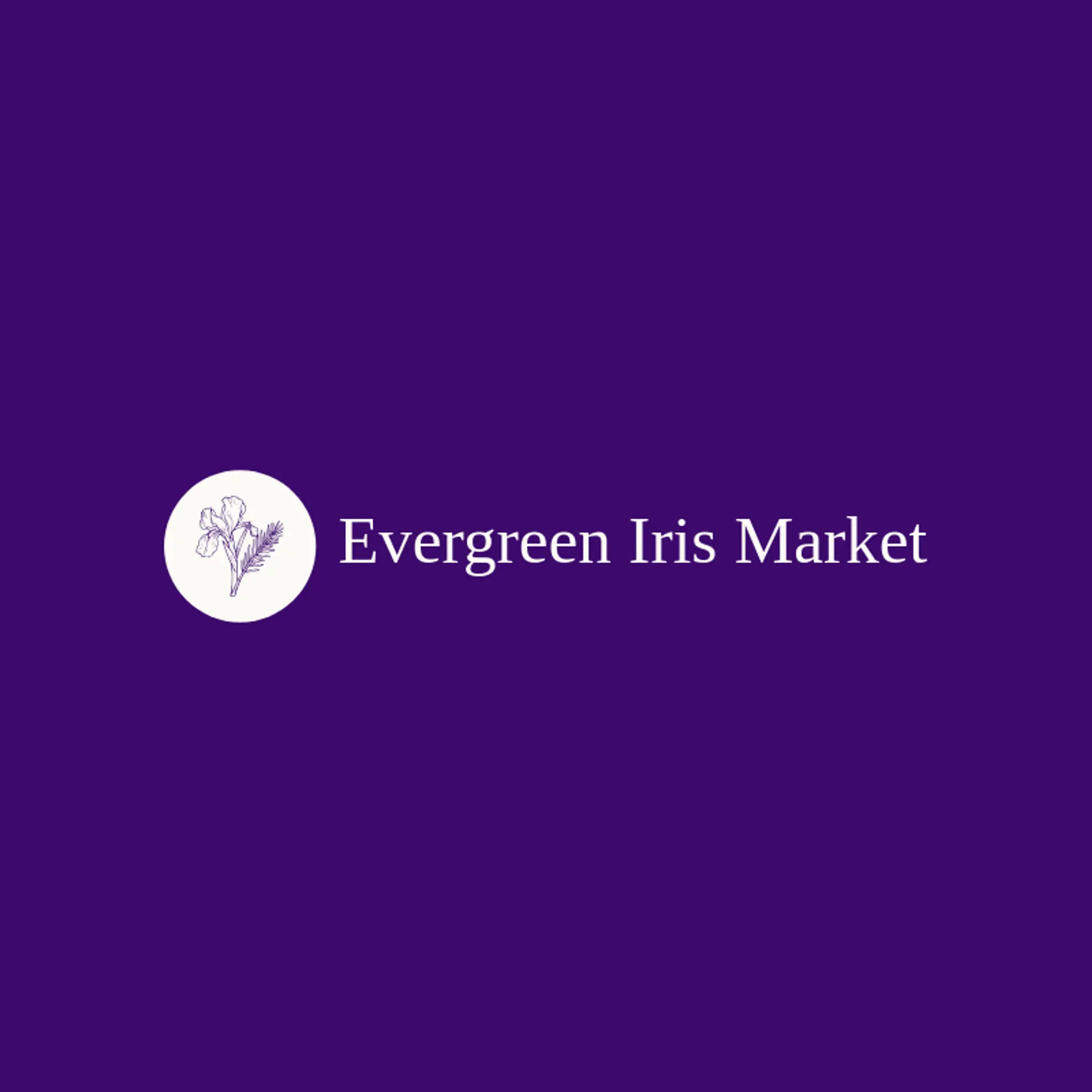 Evergreen Iris Market logo for iris