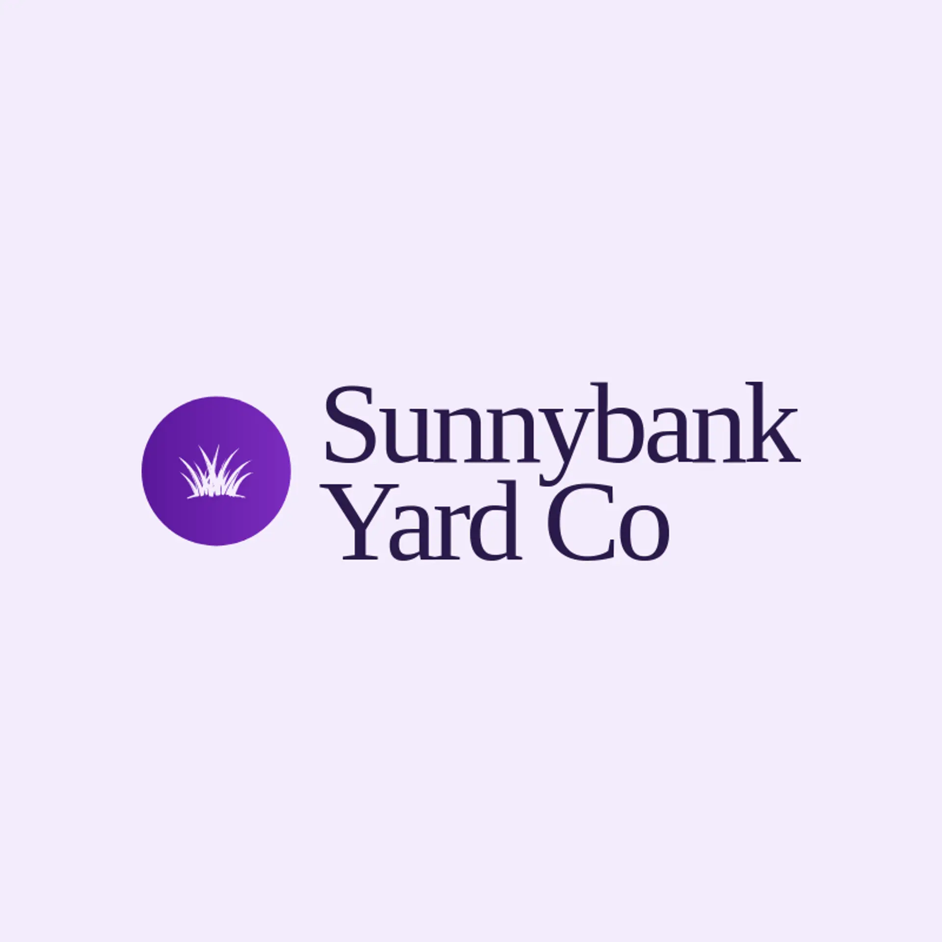 Sunnybank Yard Co logo for lawn service