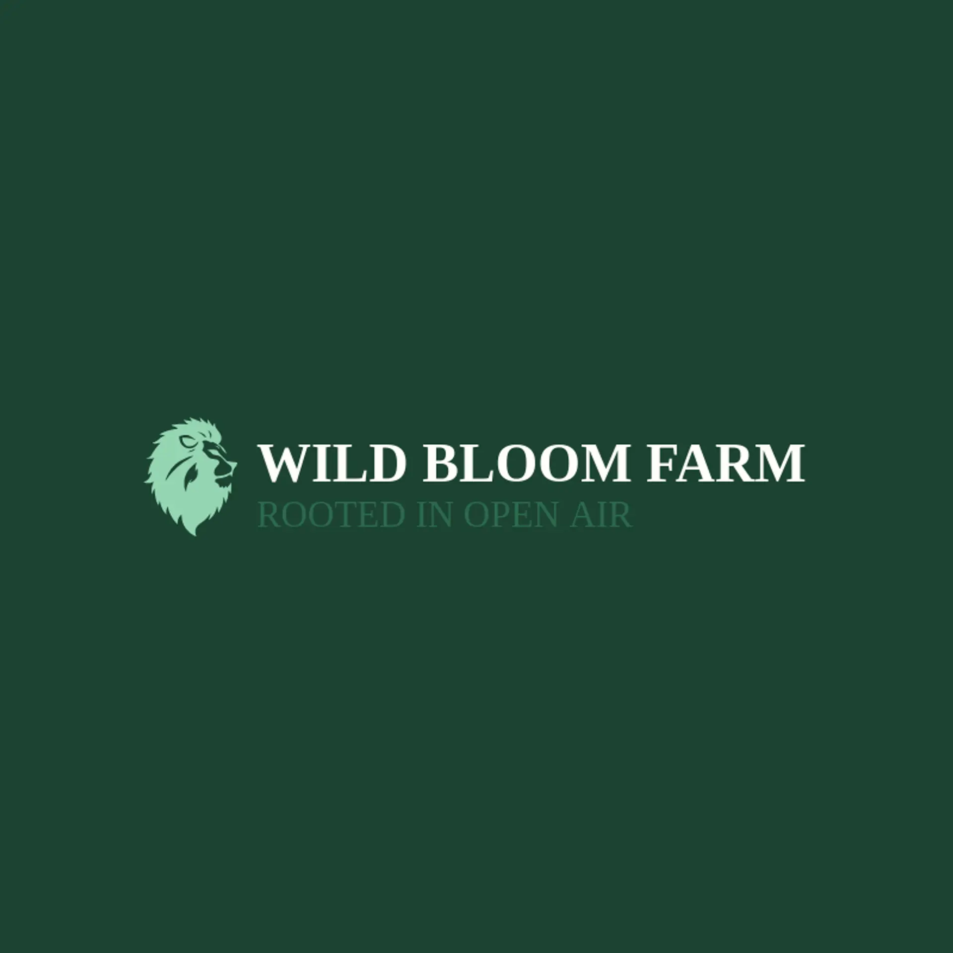 Wild Bloom Farm logo for wild
