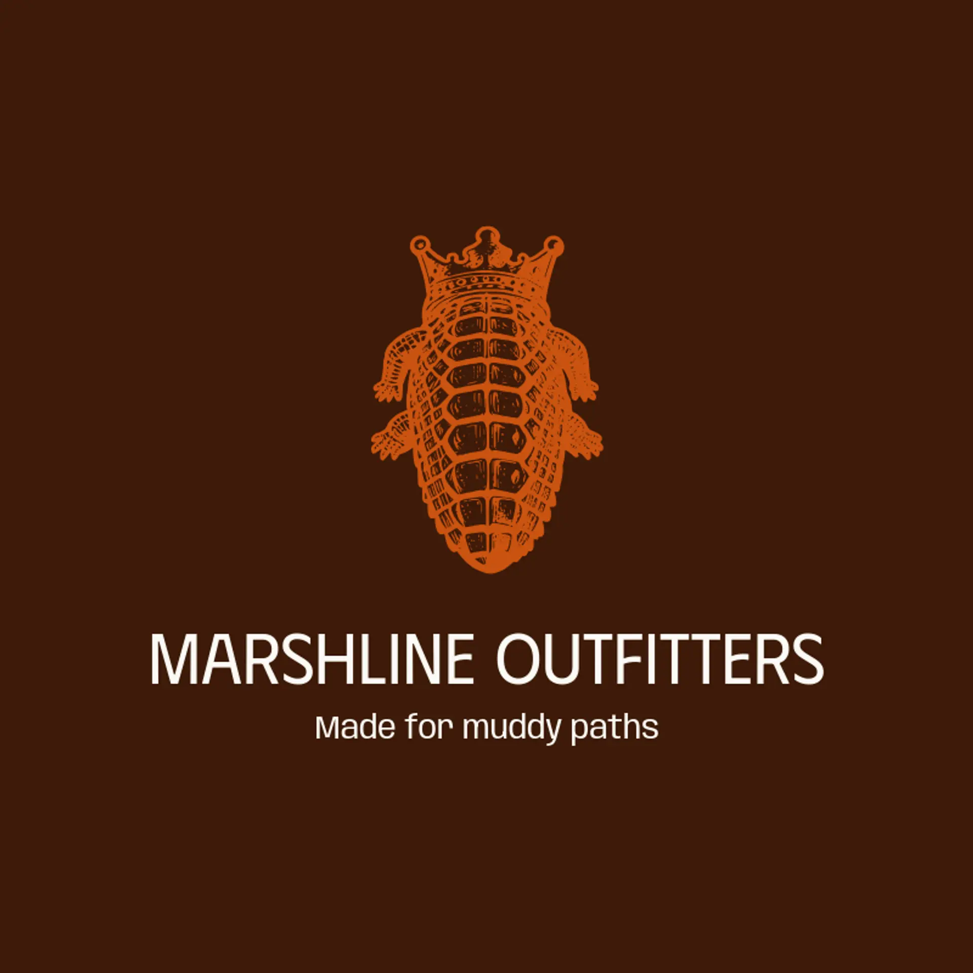 Marshline Outfitters logo for alligator