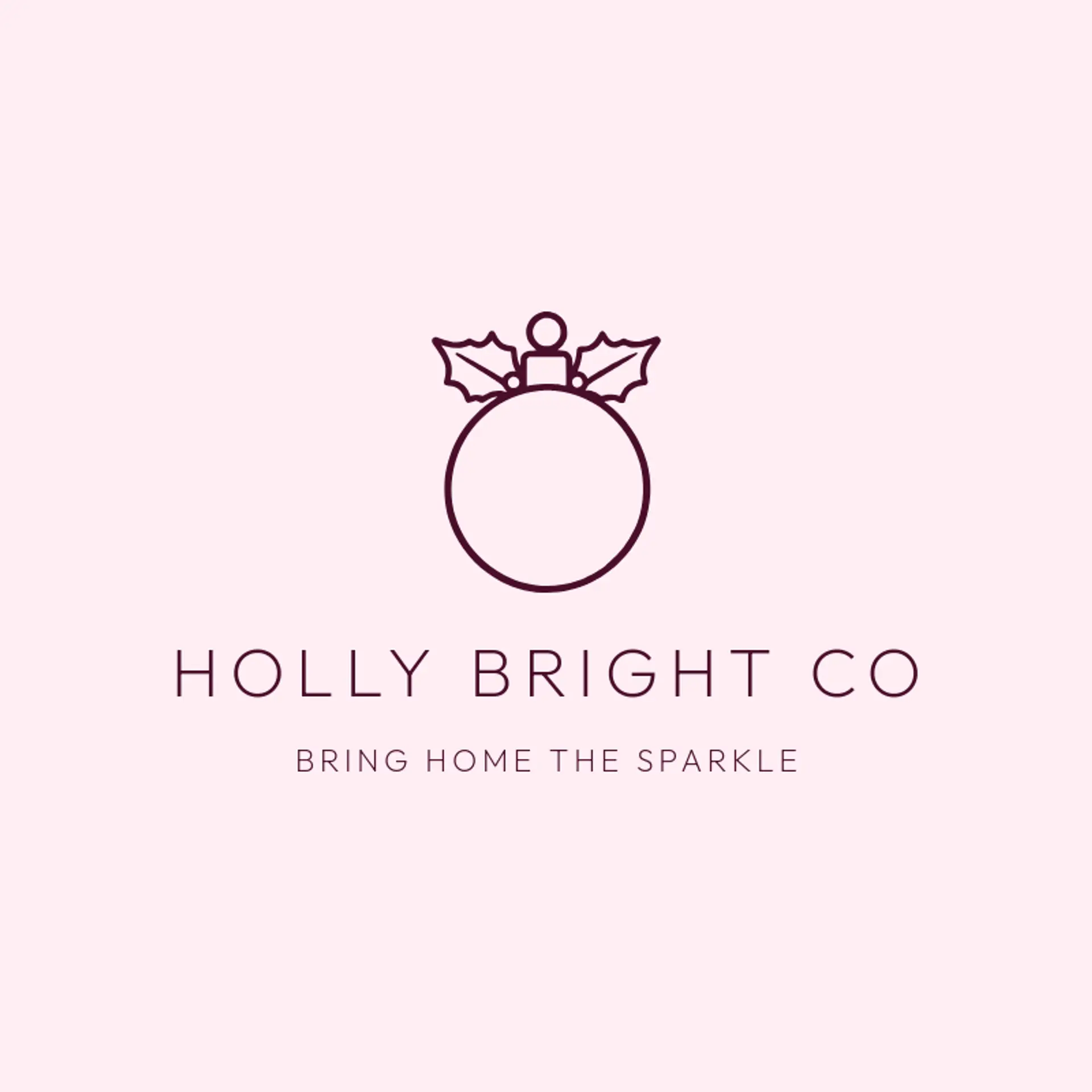 Holly Bright Co logo for christmas