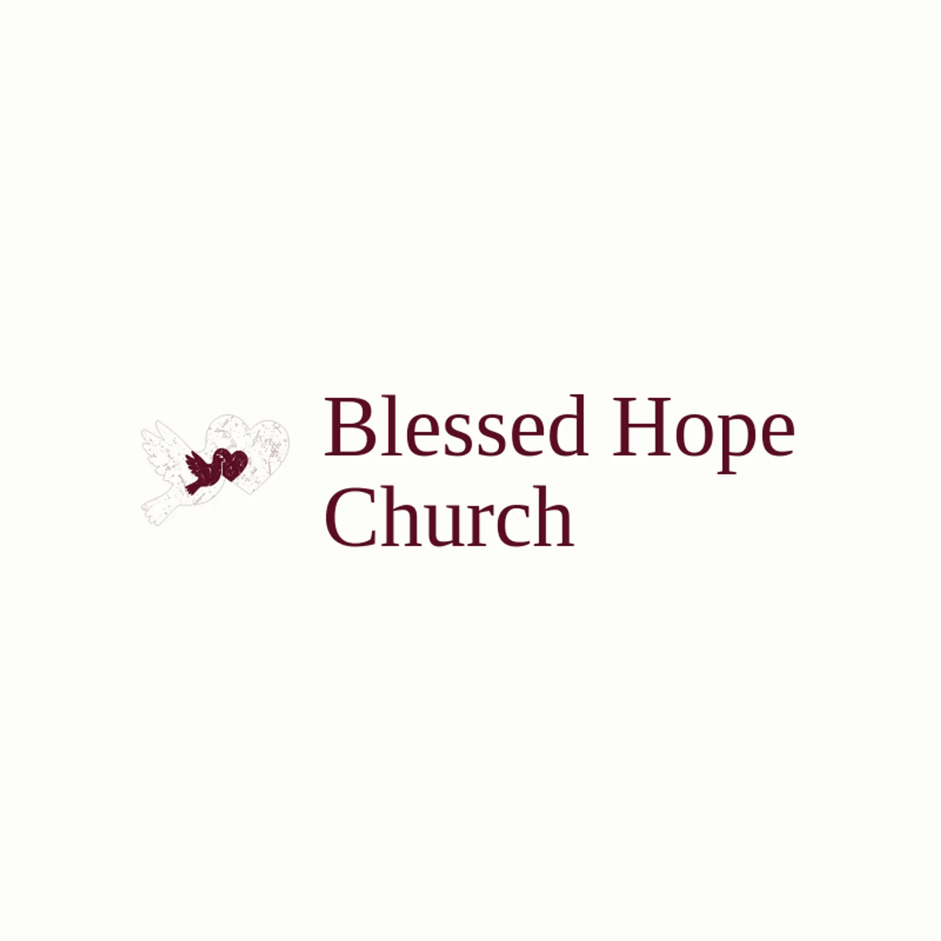 Blessed Hope Church logo for christian
