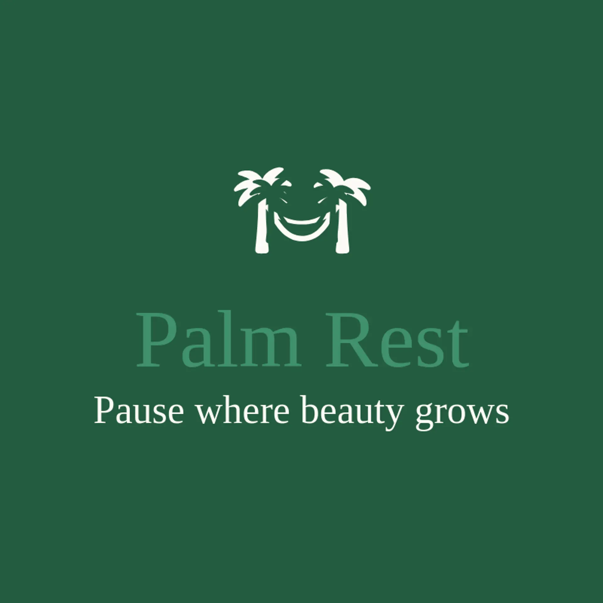 Palm Rest logo for palm tree