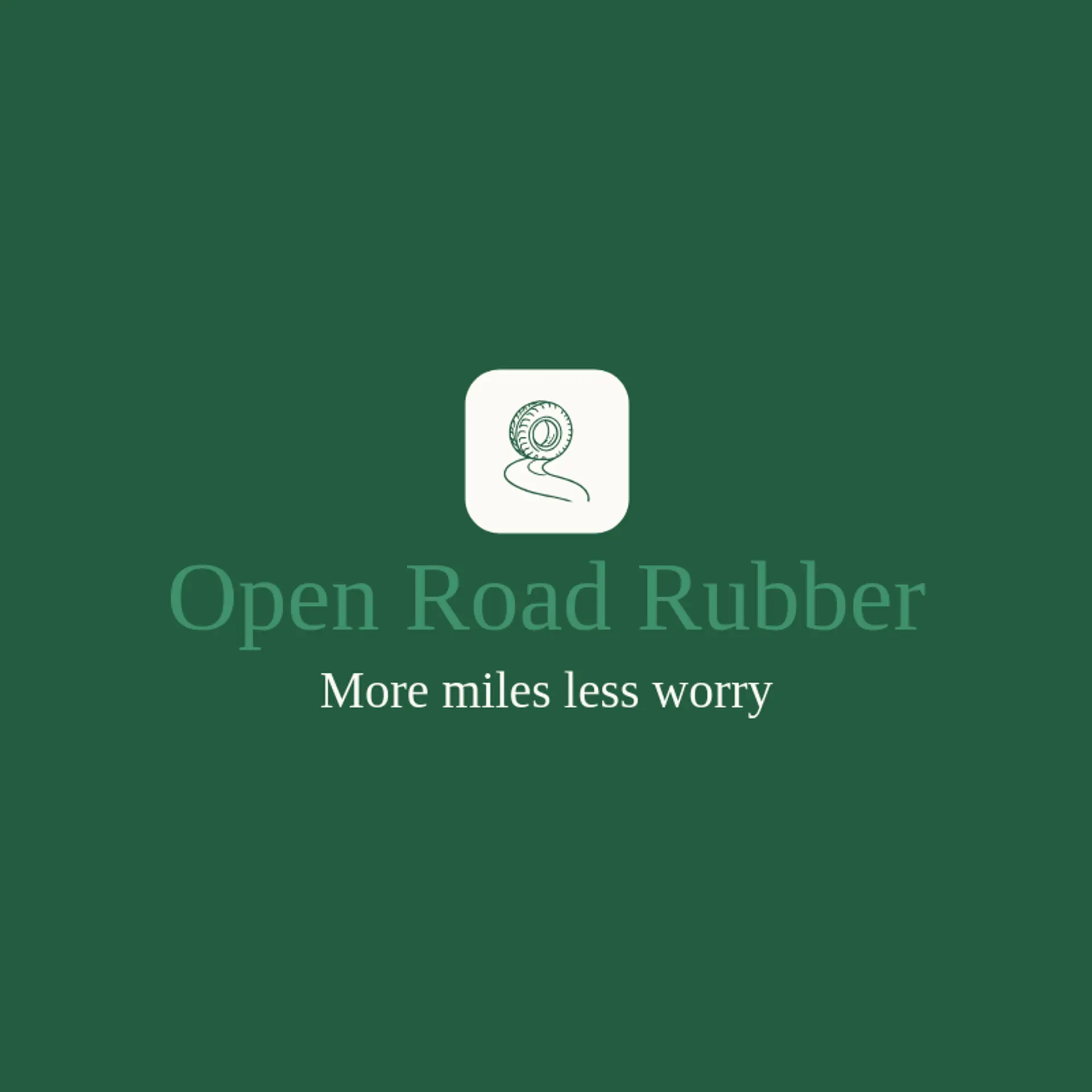 Open Road Rubber logo for tire shop