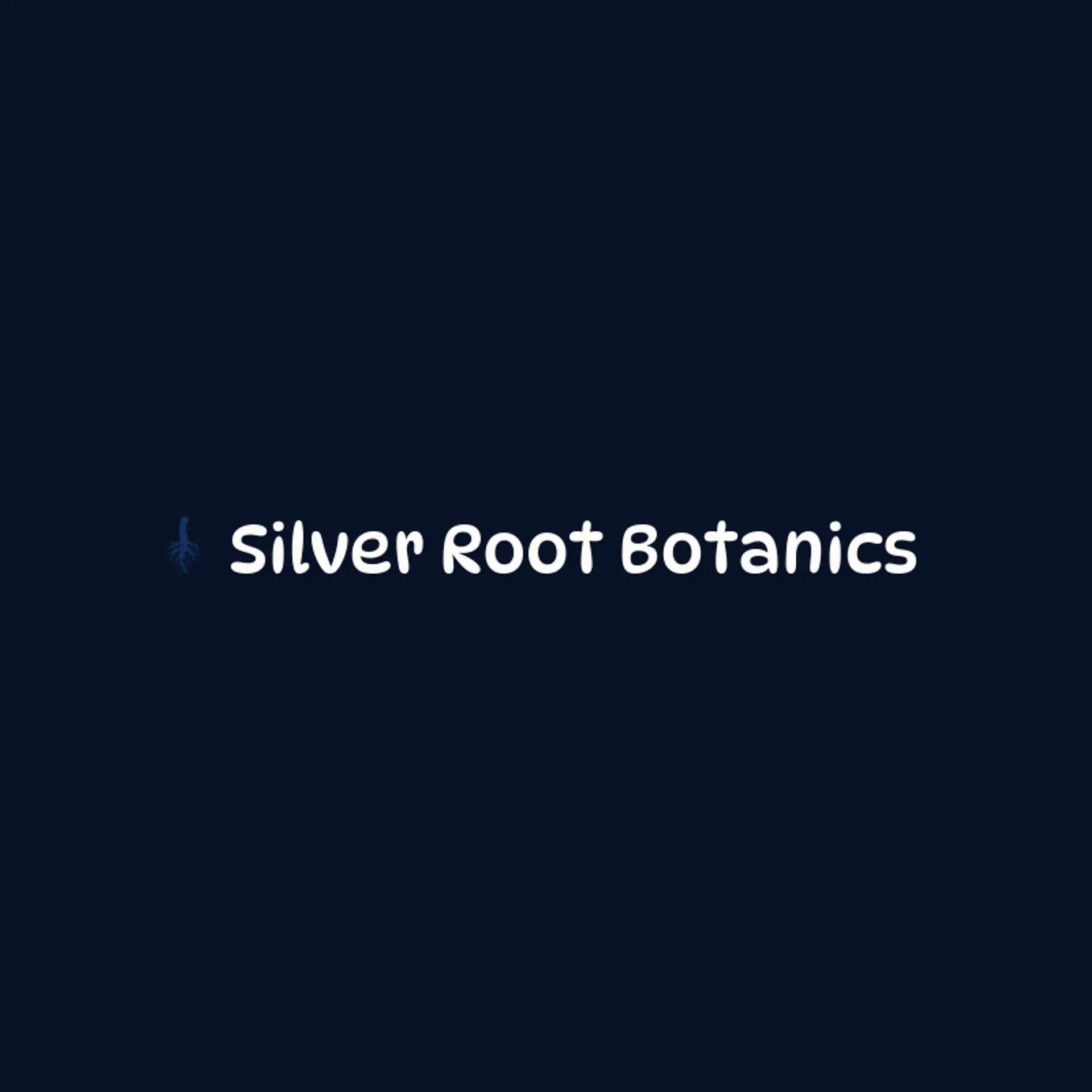 Silver Root Botanics logo for roots