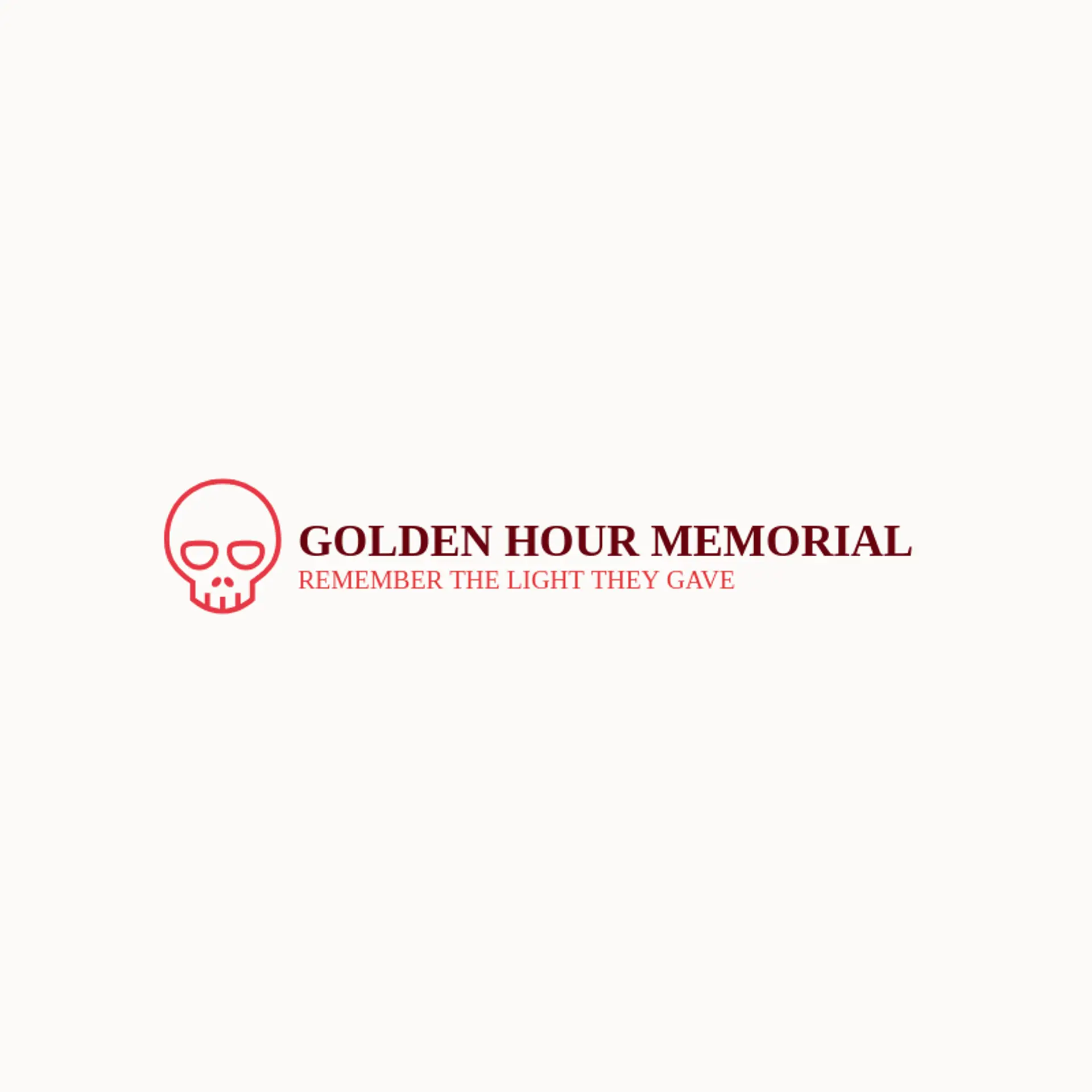 Golden Hour Memorial logo for Death
