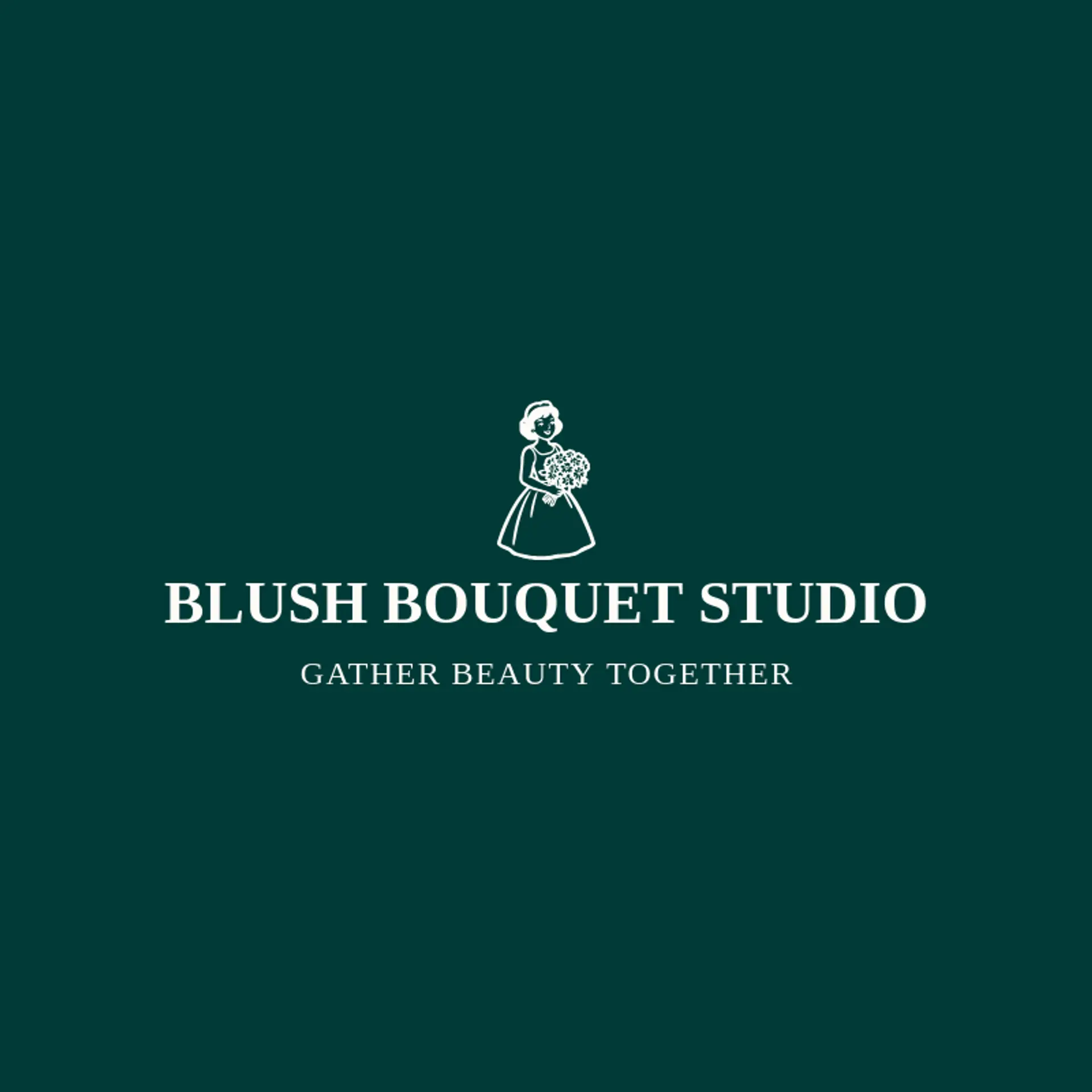 Blush Bouquet Studio logo for bride