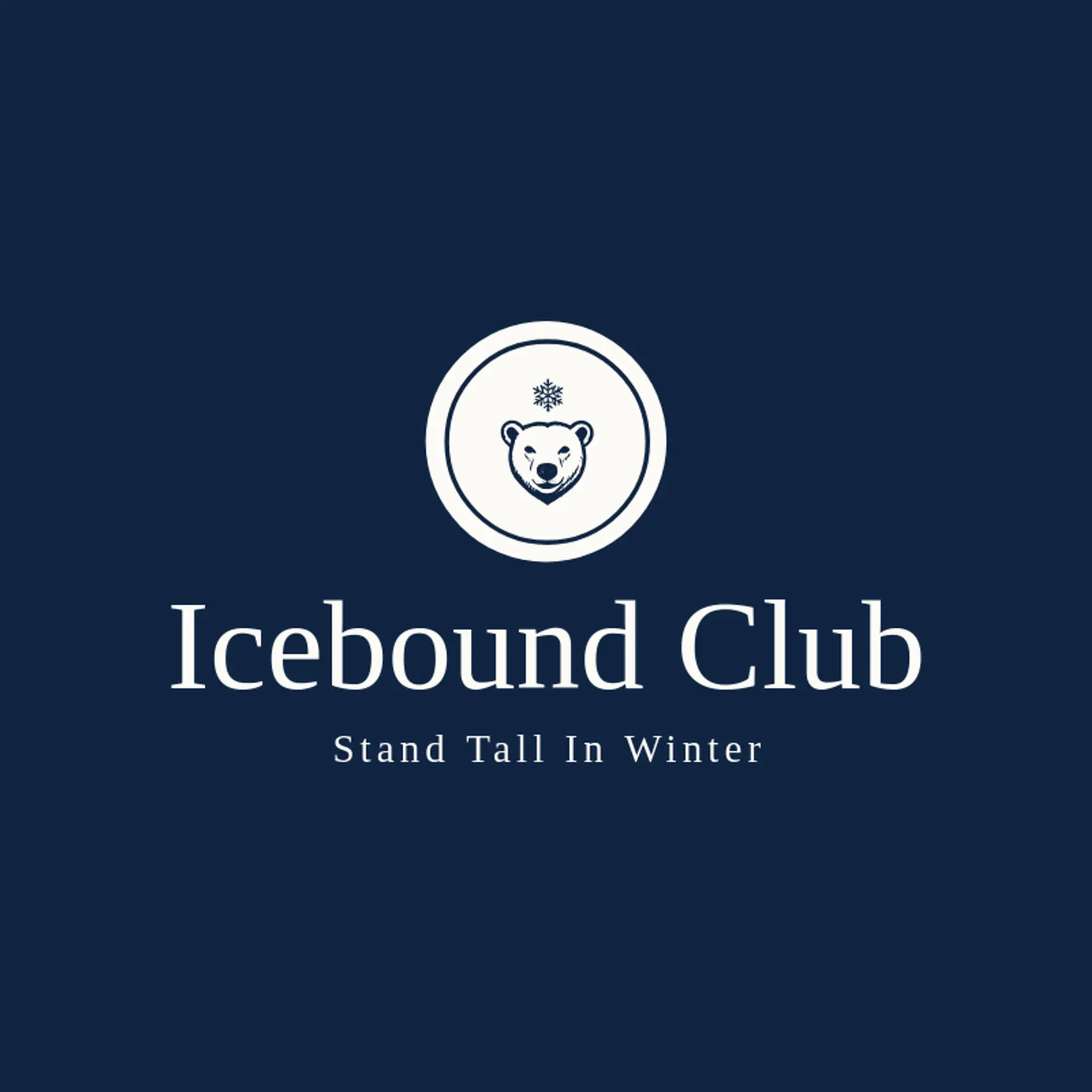 Icebound Club logo for polar bear