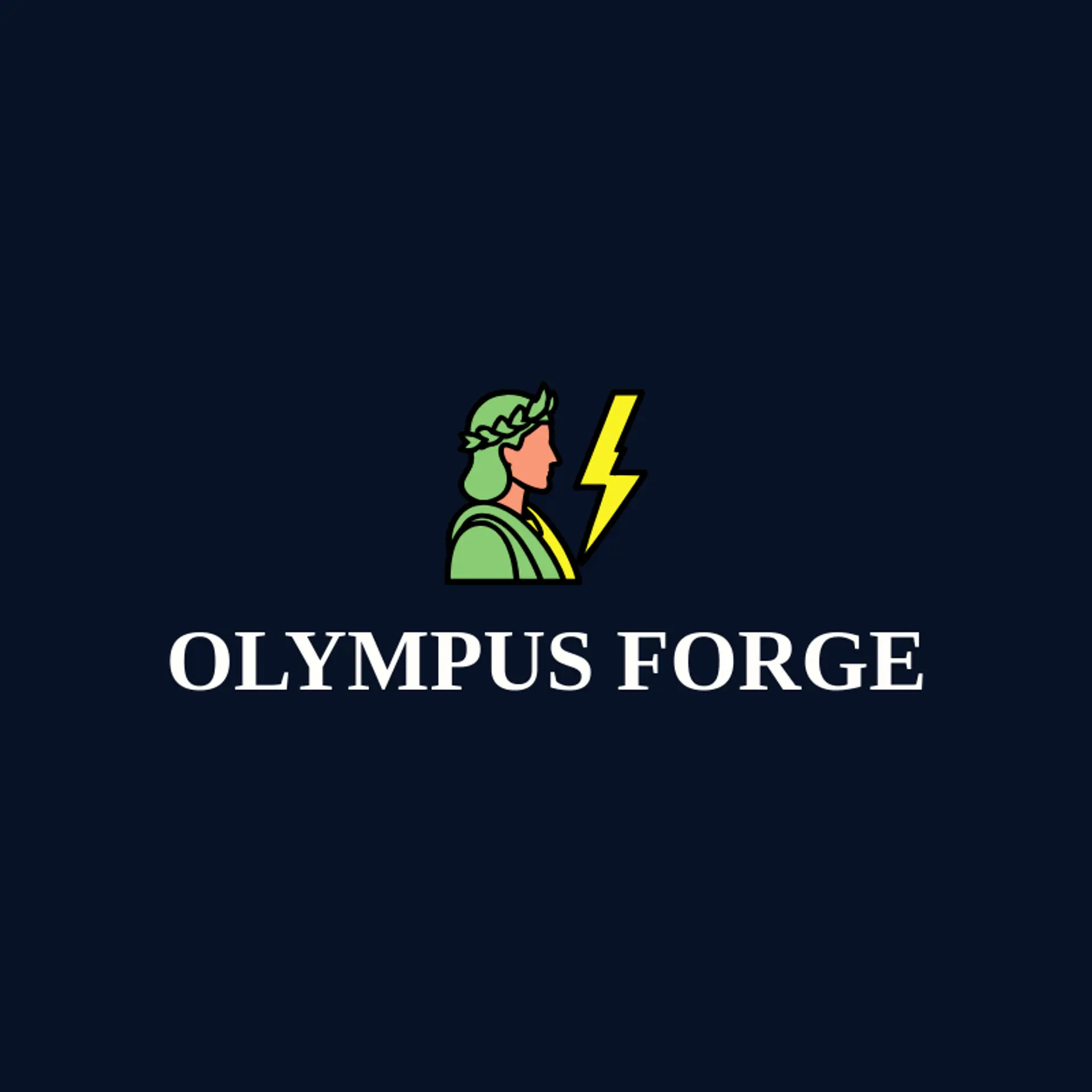 Olympus Forge logo for greek god