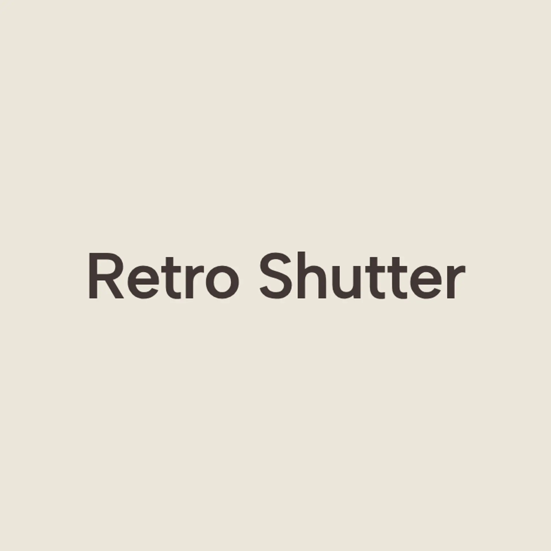 Retro Shutter logo for vintage photography
