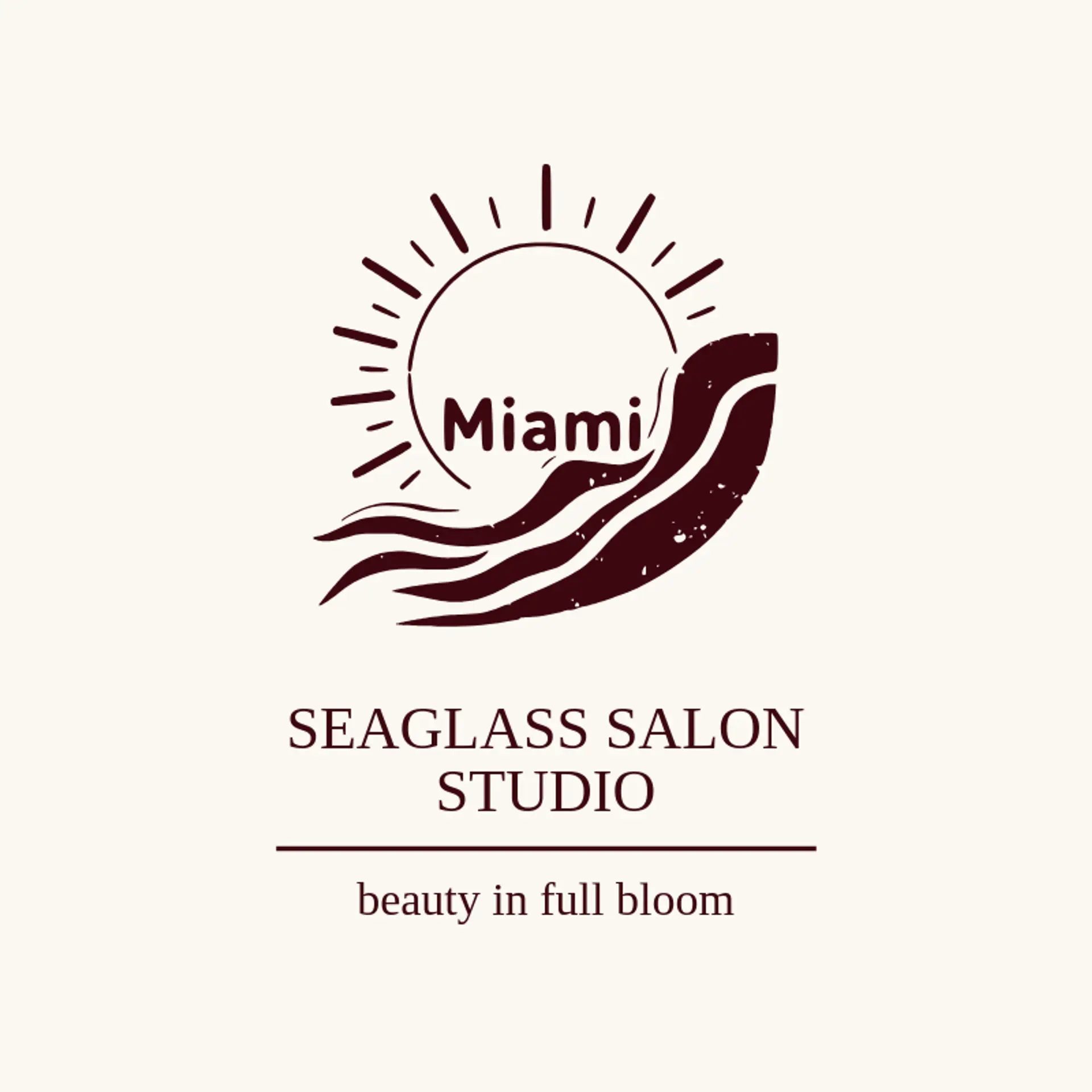 Seaglass Salon Studio logo for miami