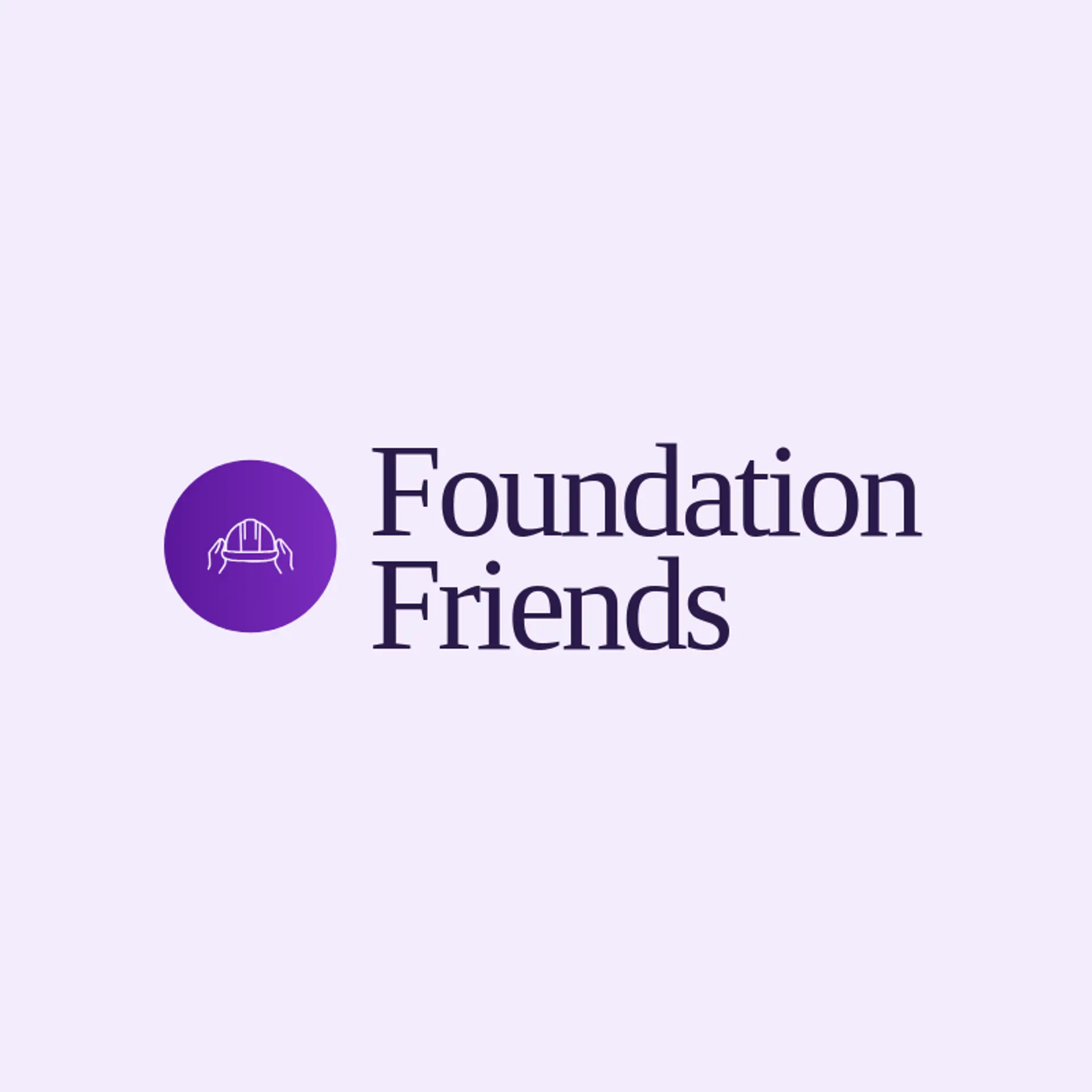 Foundation Friends logo for hard hat