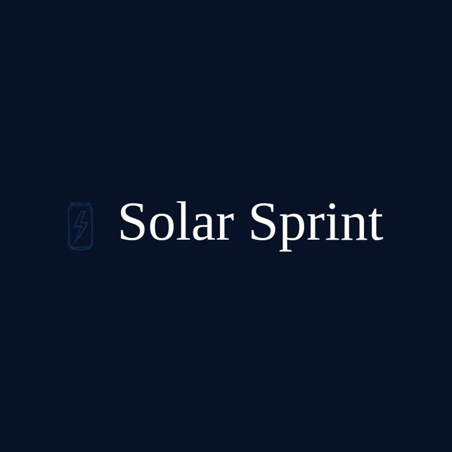 Solar Sprint logo for energy drink