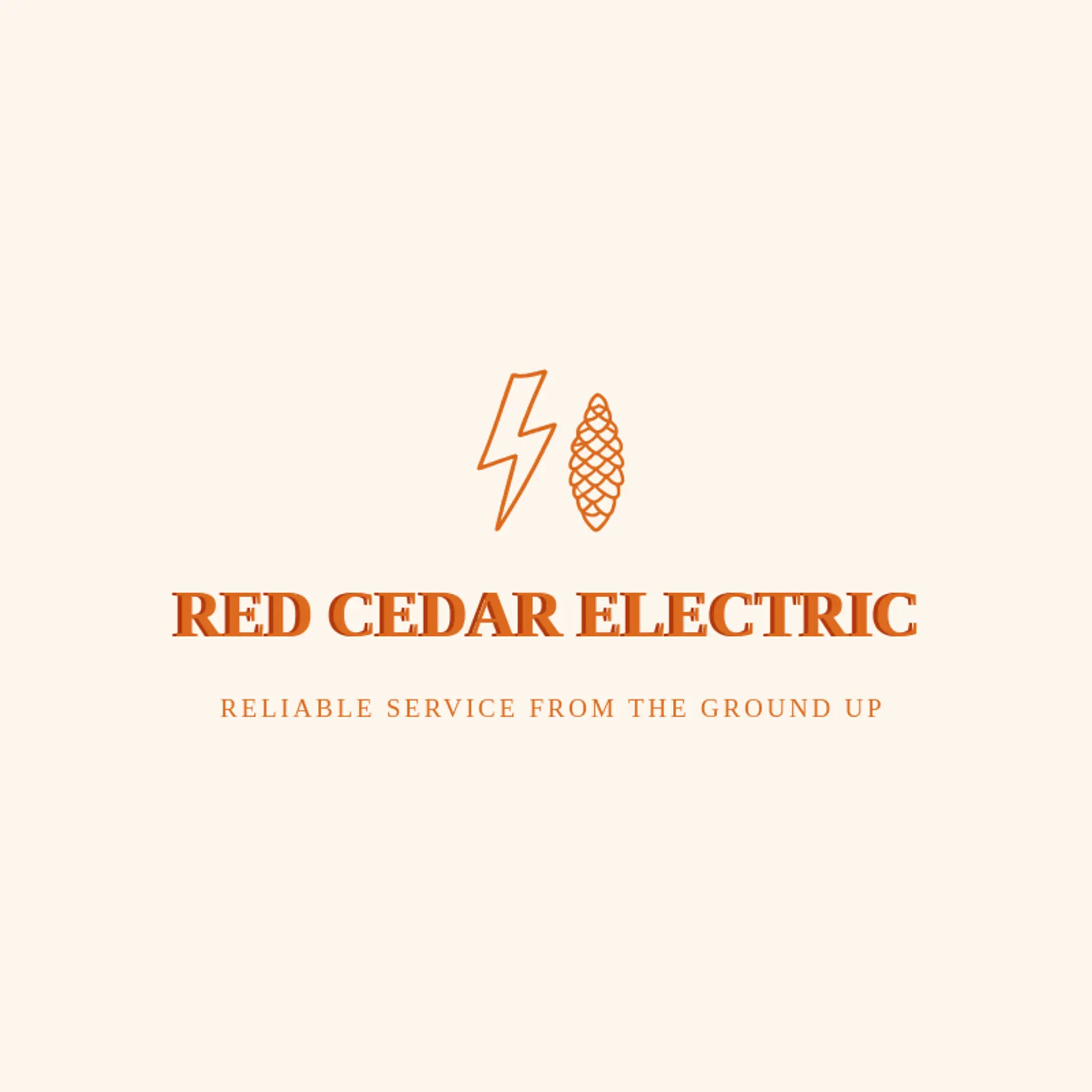 Red Cedar Electric logo for electricity