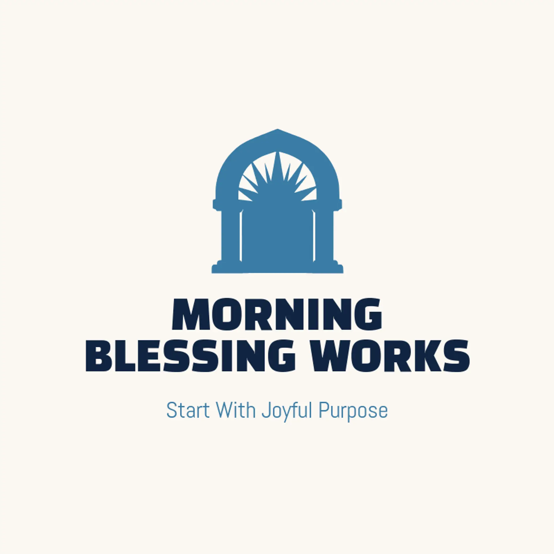 Morning Blessing Works logo for krishna
