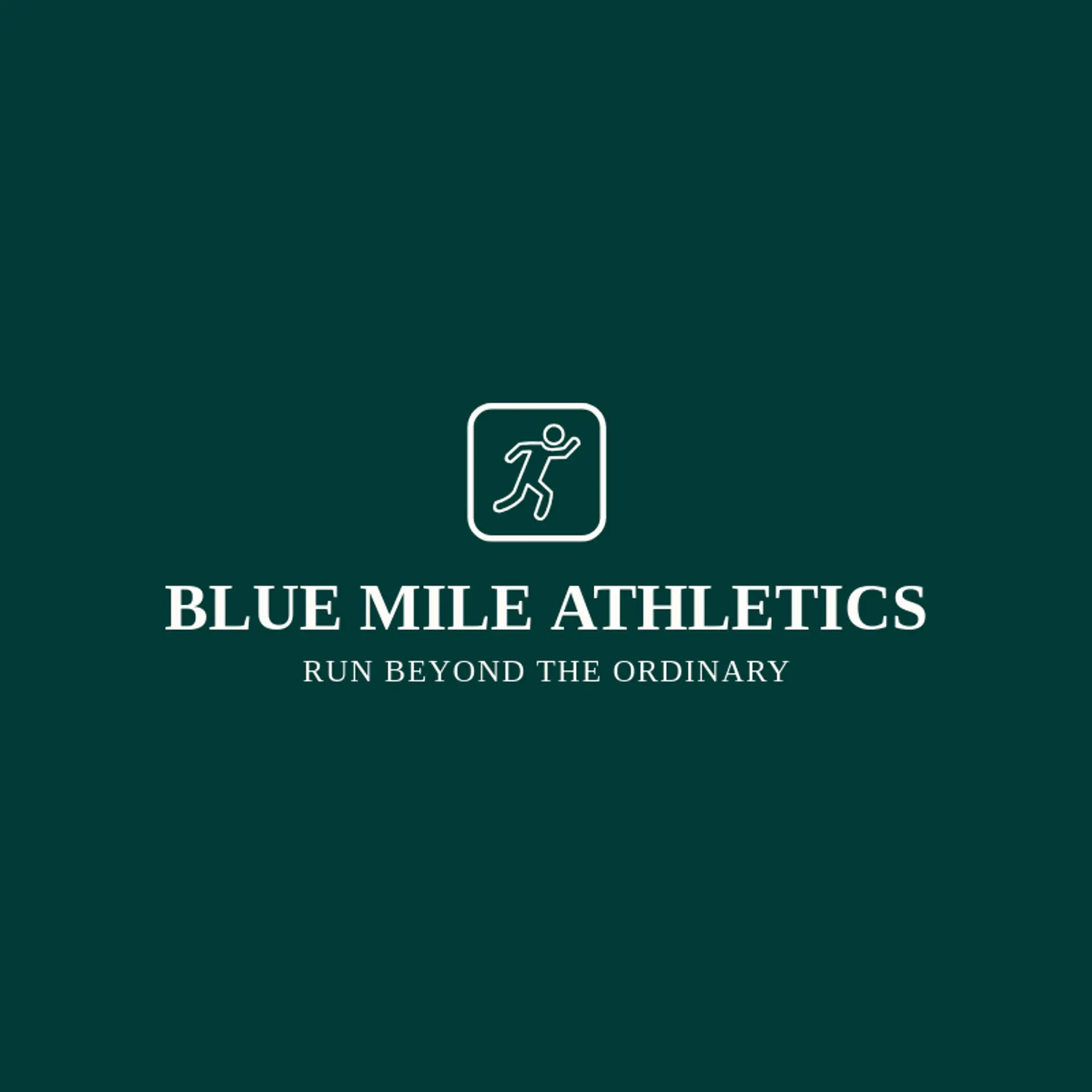 Blue Mile Athletics logo for marathon