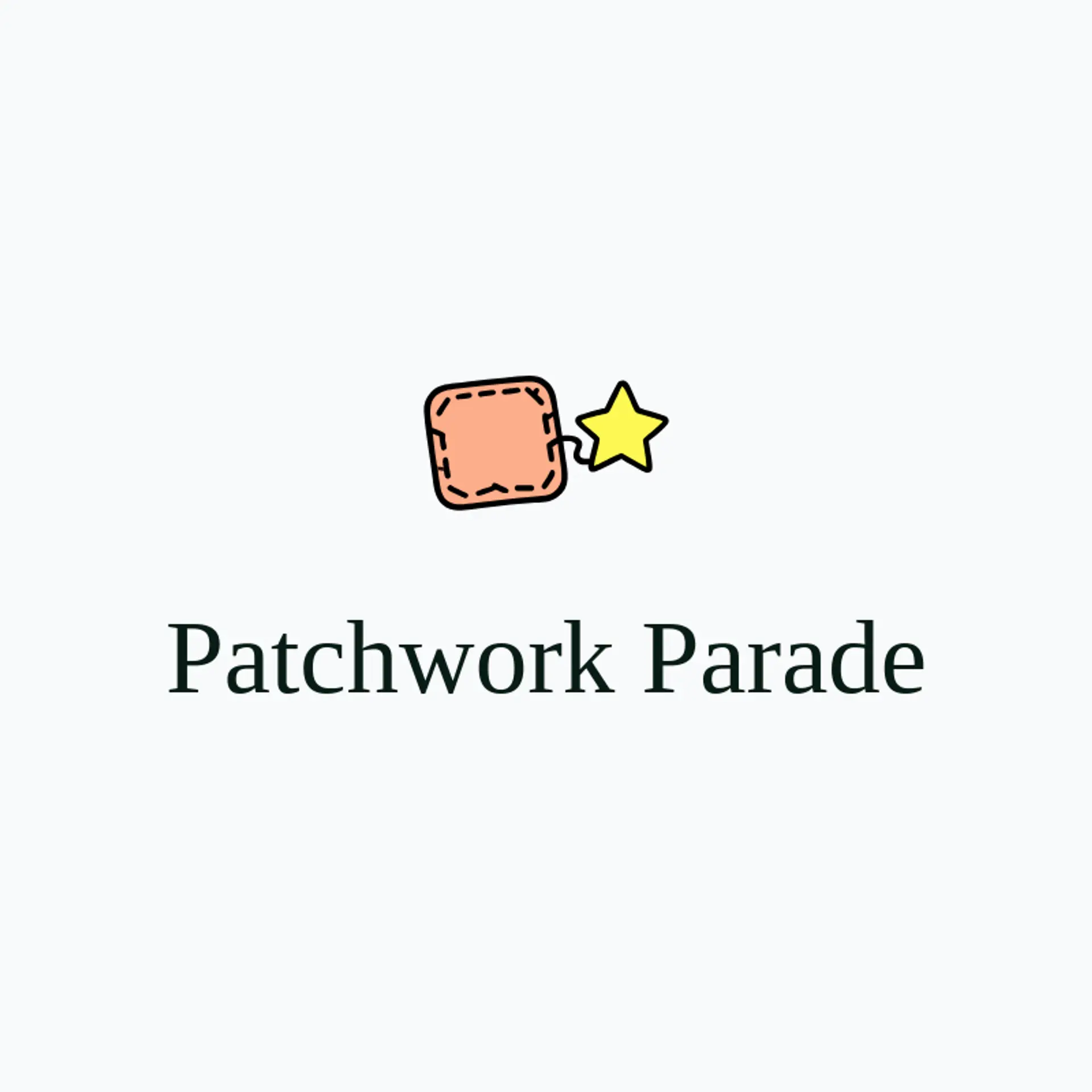 Patchwork Parade logo for stitching