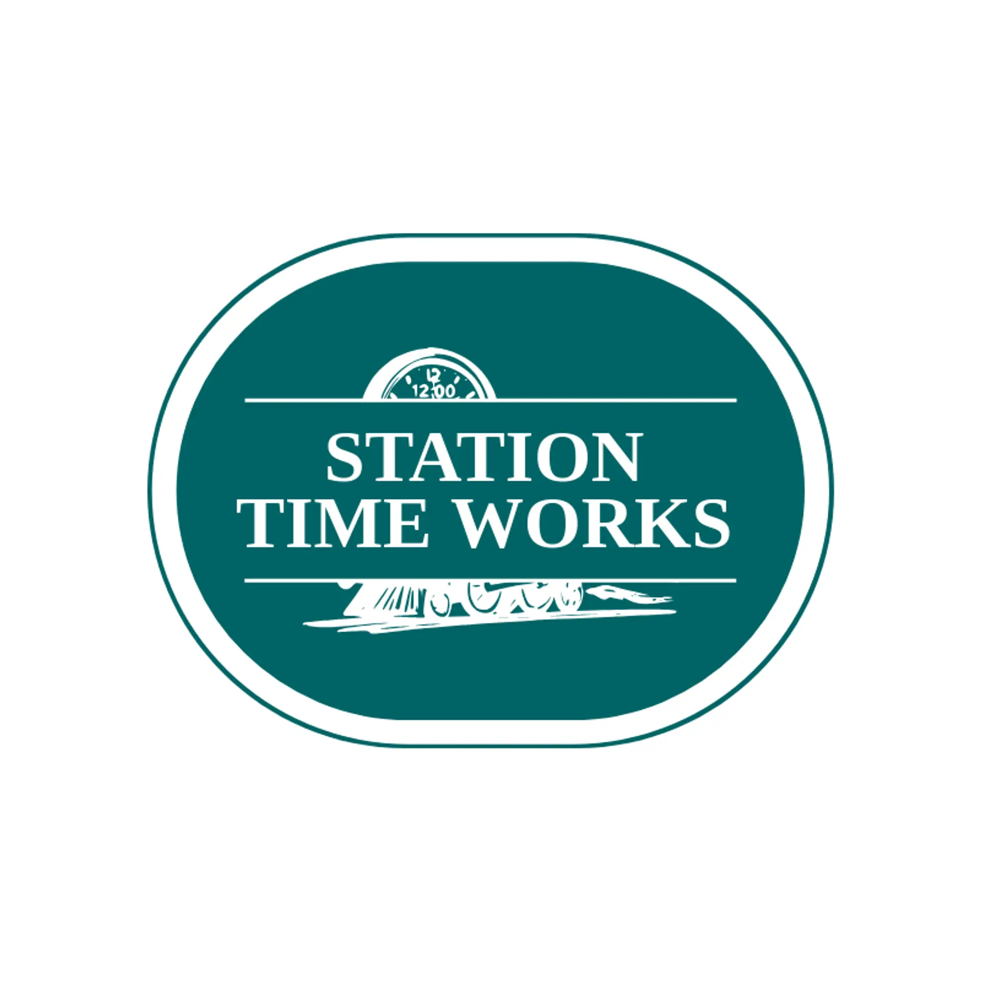 Station Time Works logo for railroad