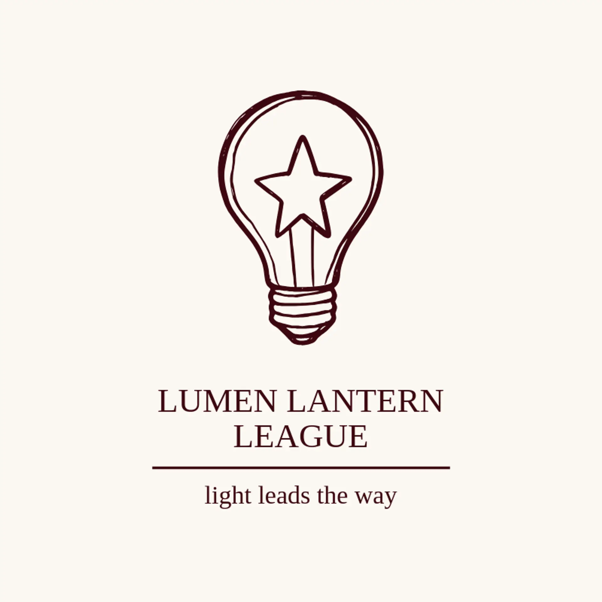 Lumen Lantern League logo for light bulb