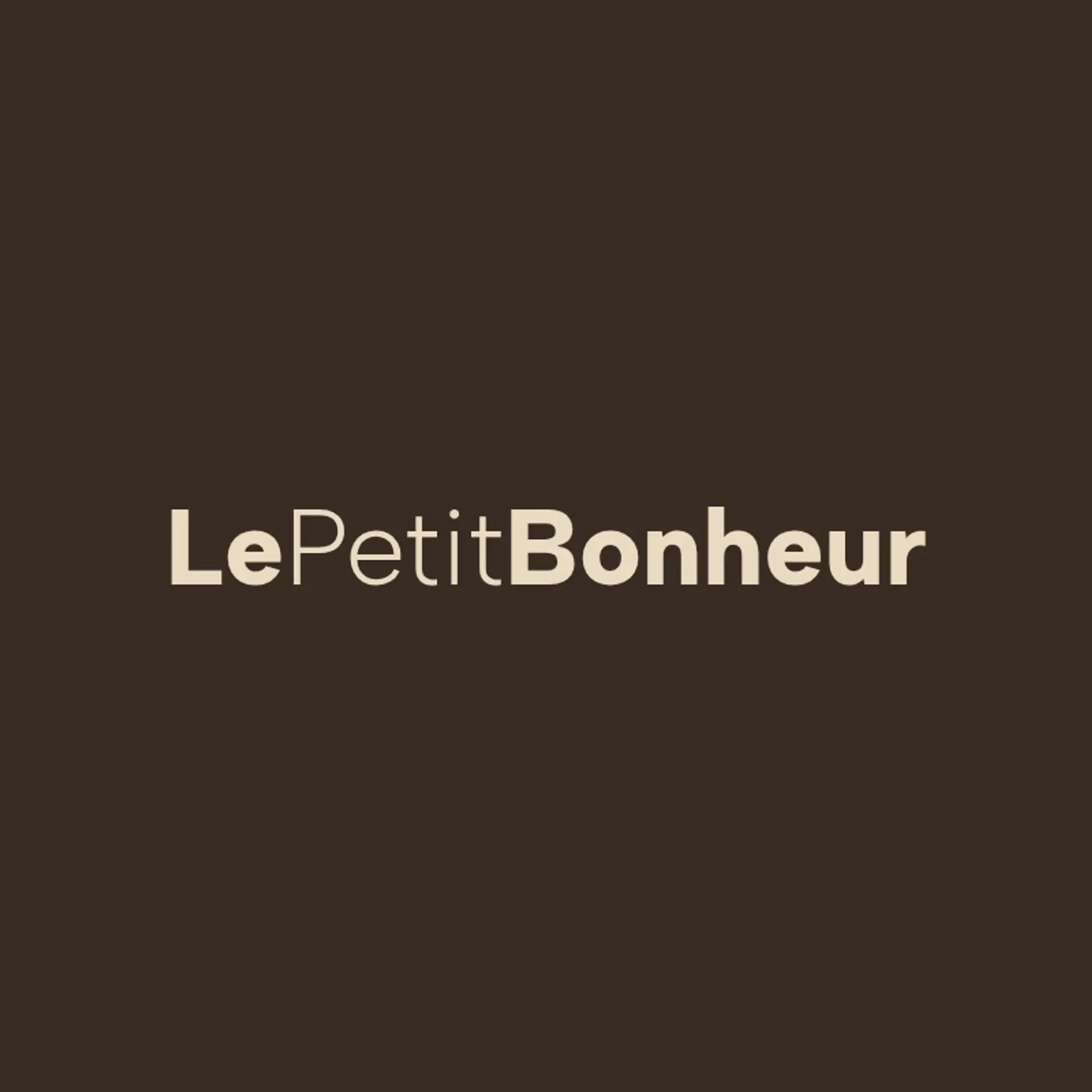 Le Petit Bonheur logo for french cafe