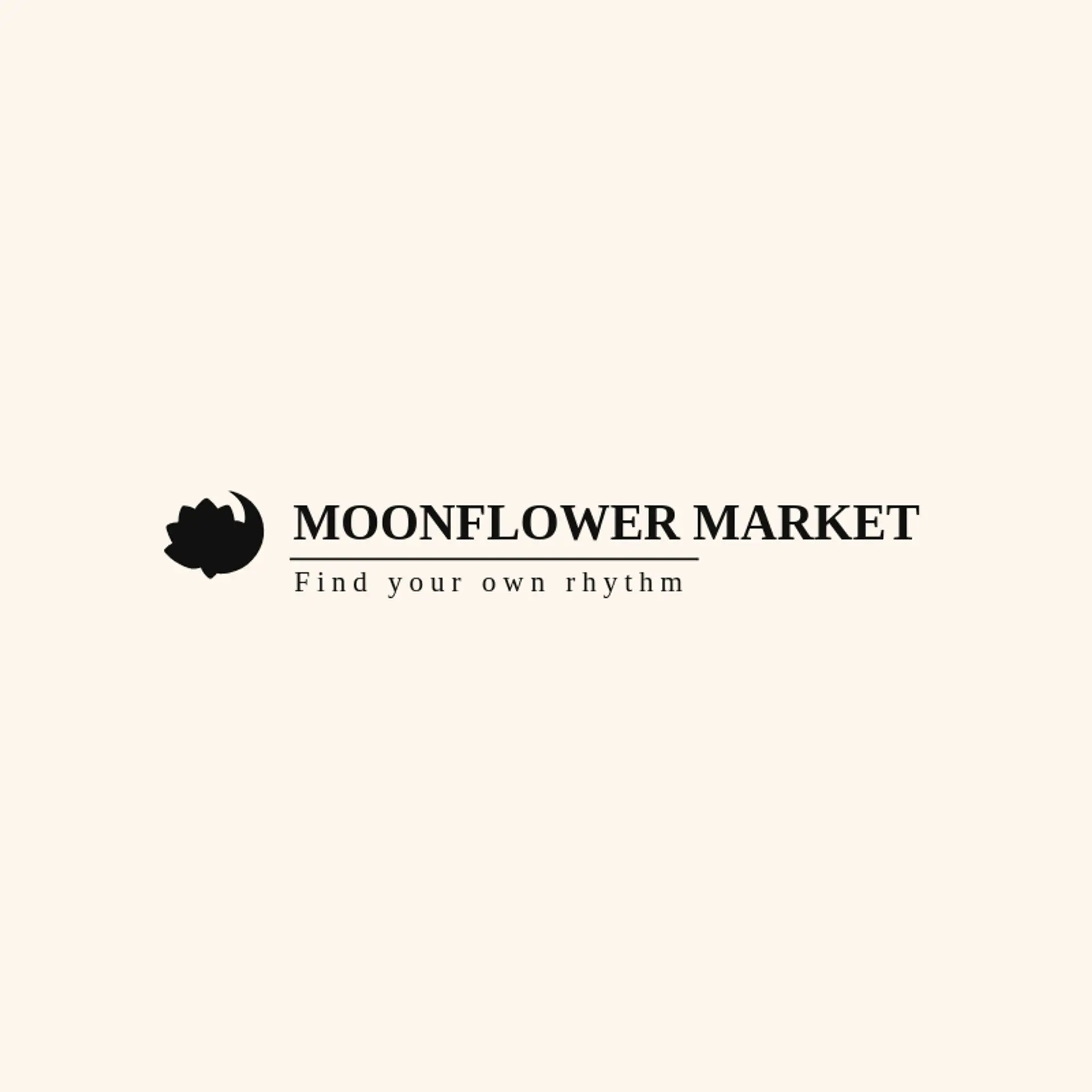 Moonflower Market logo for hippie