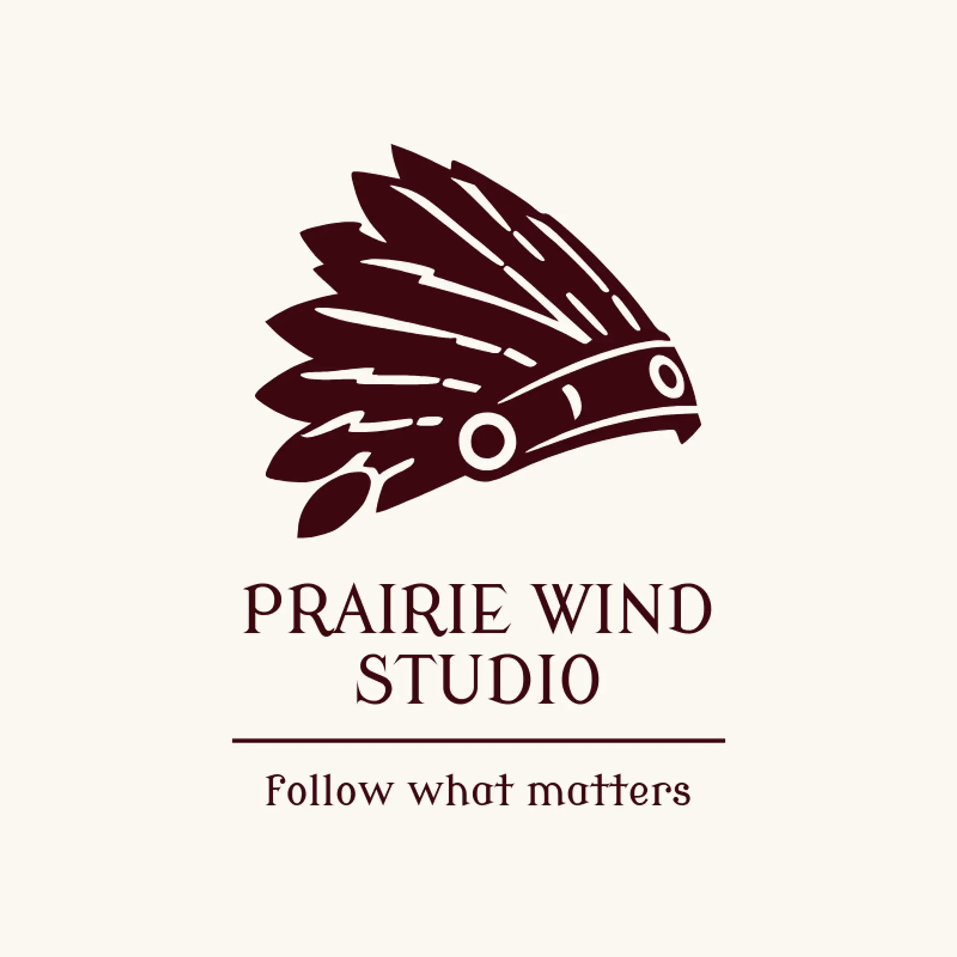 Prairie Wind Studio logo for native