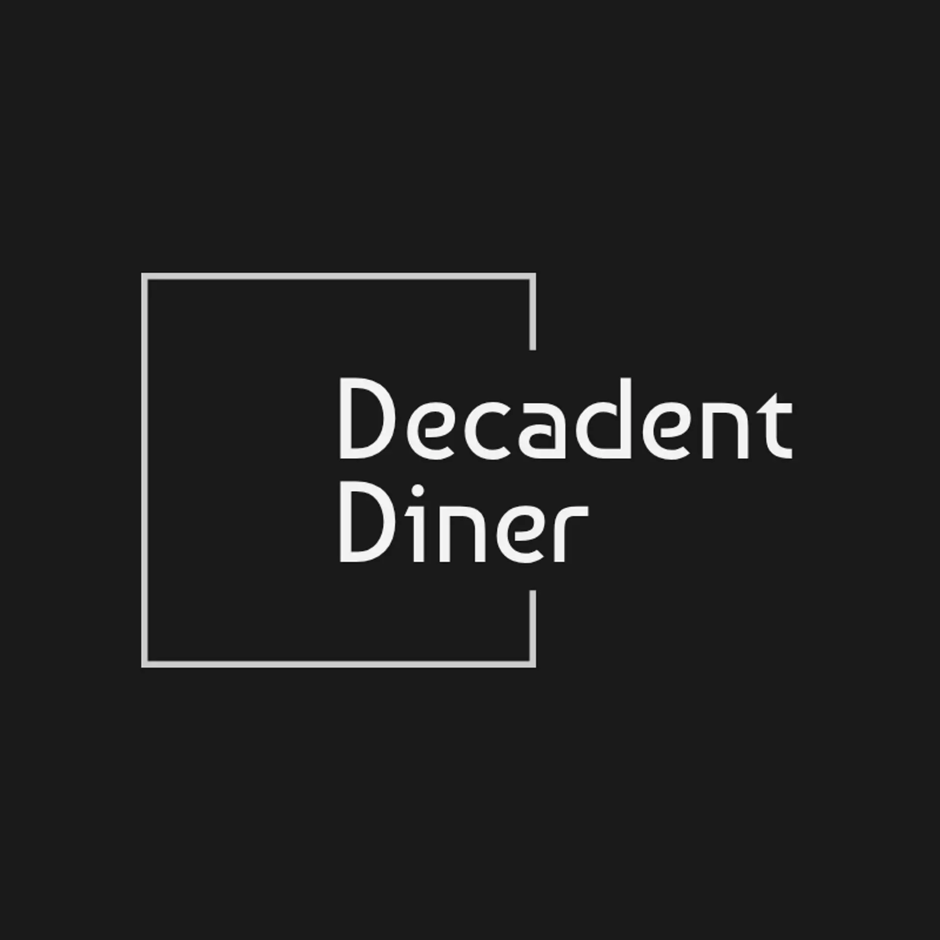 Decadent Diner logo for fine dining restaurant