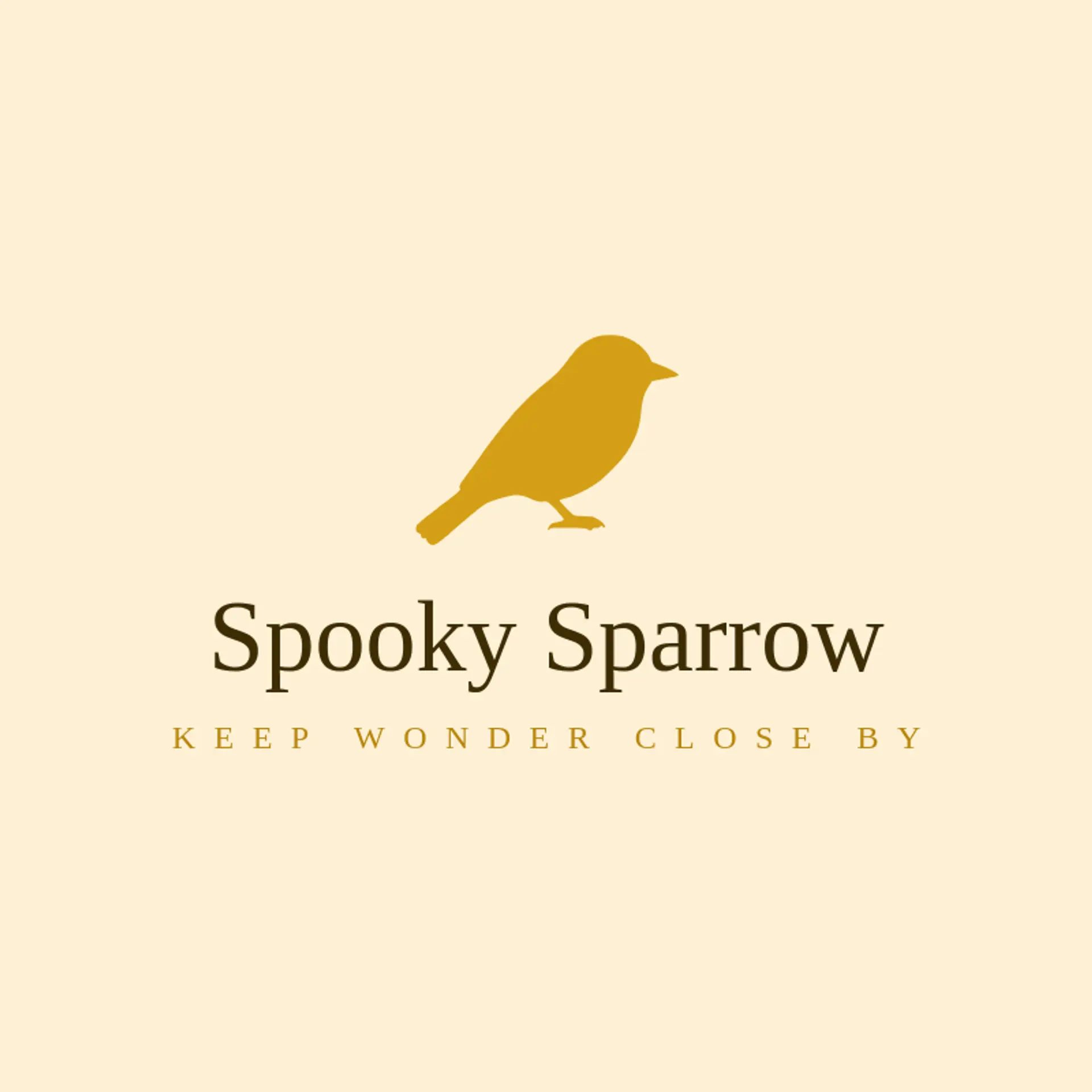 Spooky Sparrow logo for evil