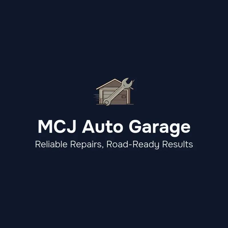 MCJ Auto Garage logo, an auto repair shop name idea