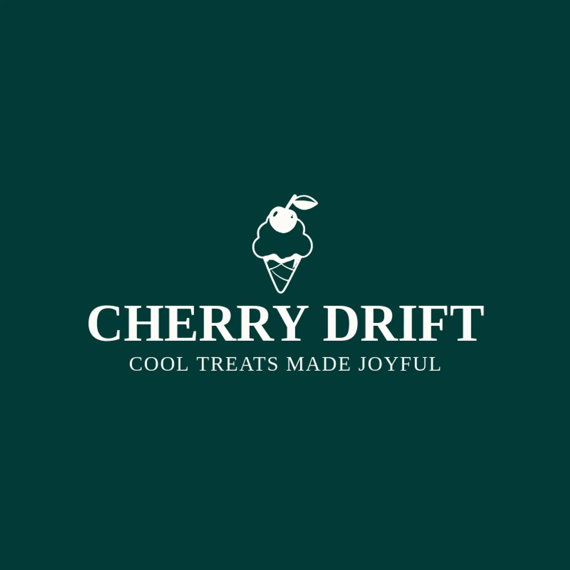 Cherry Drift logo for snow cone