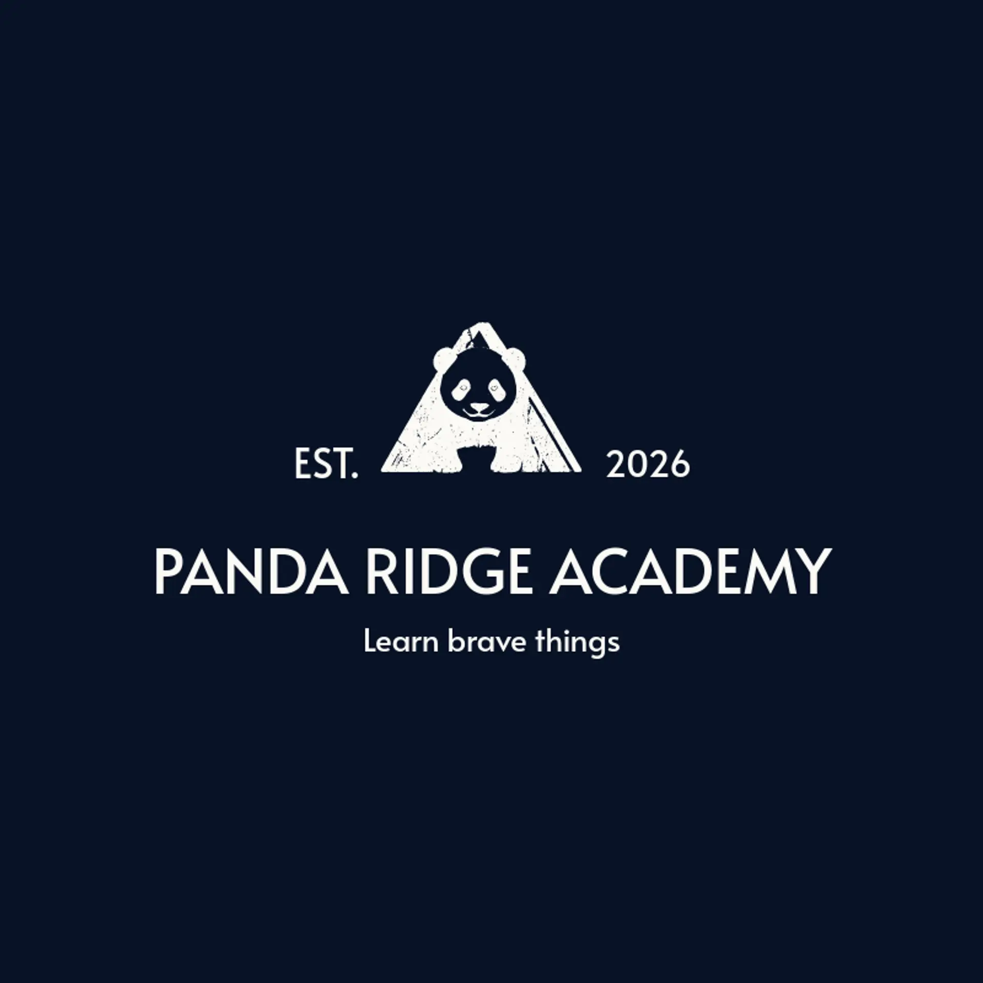 Panda Ridge Academy logo for panda