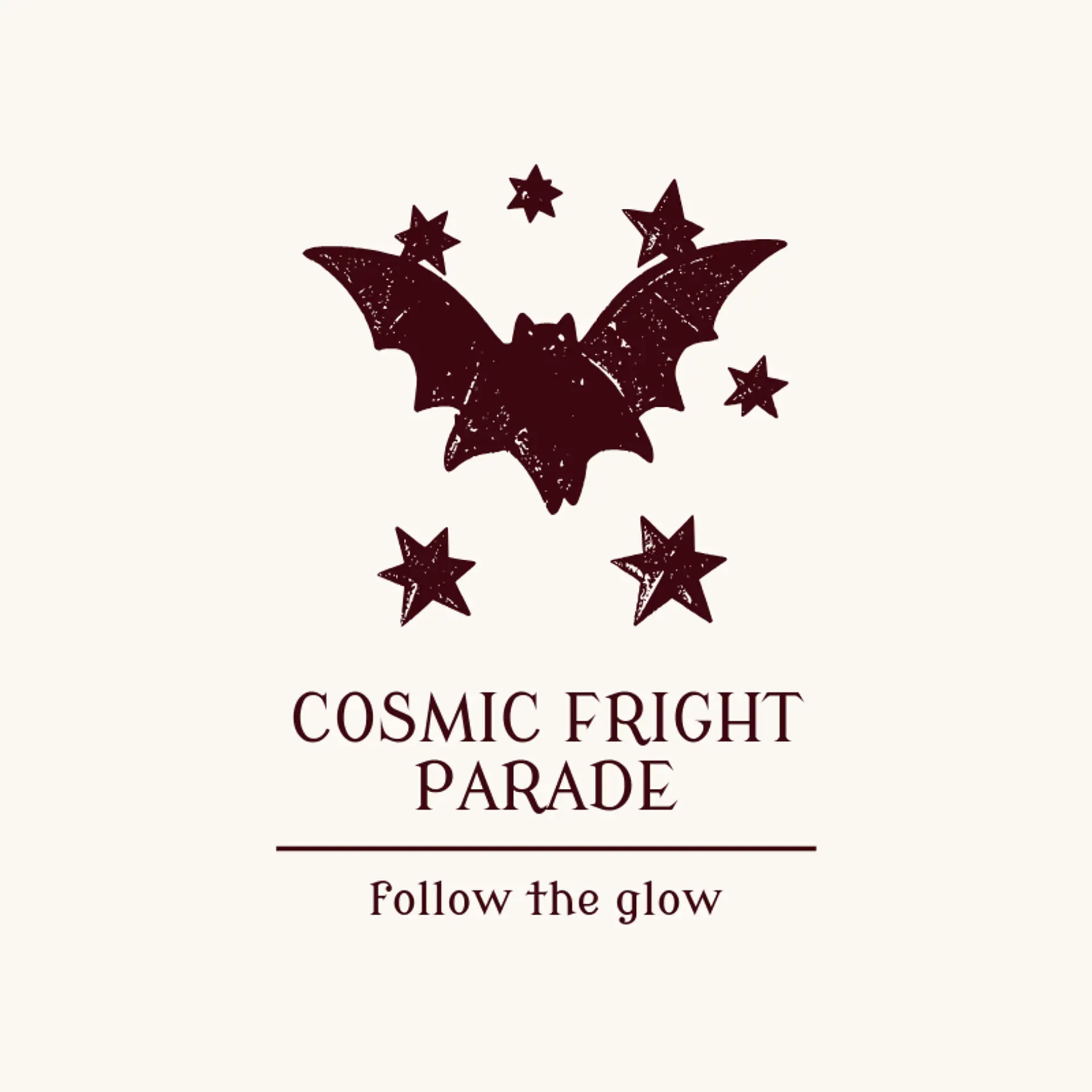 Cosmic Fright Parade logo for halloween