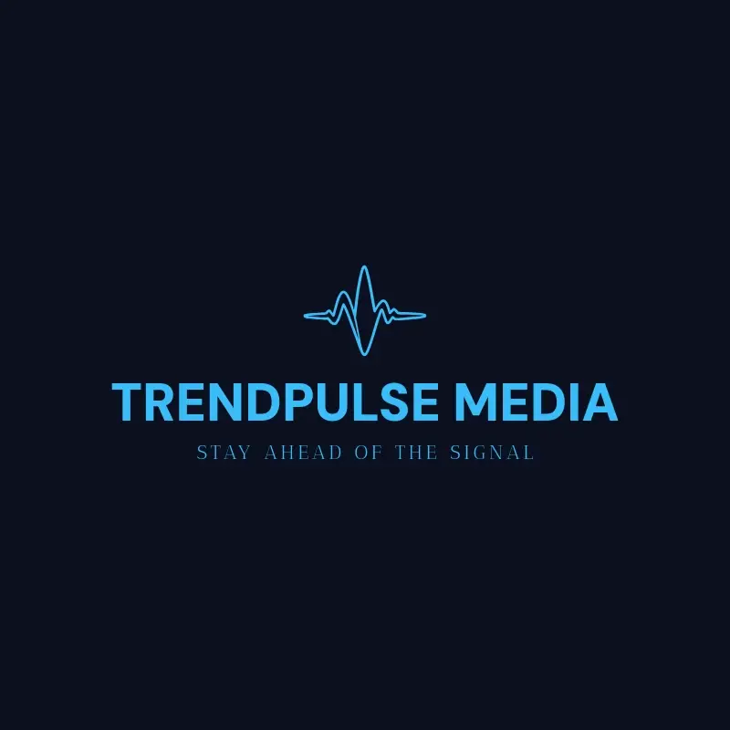 The TikTok name TrendPulse Media as a branded logo with a single color icon