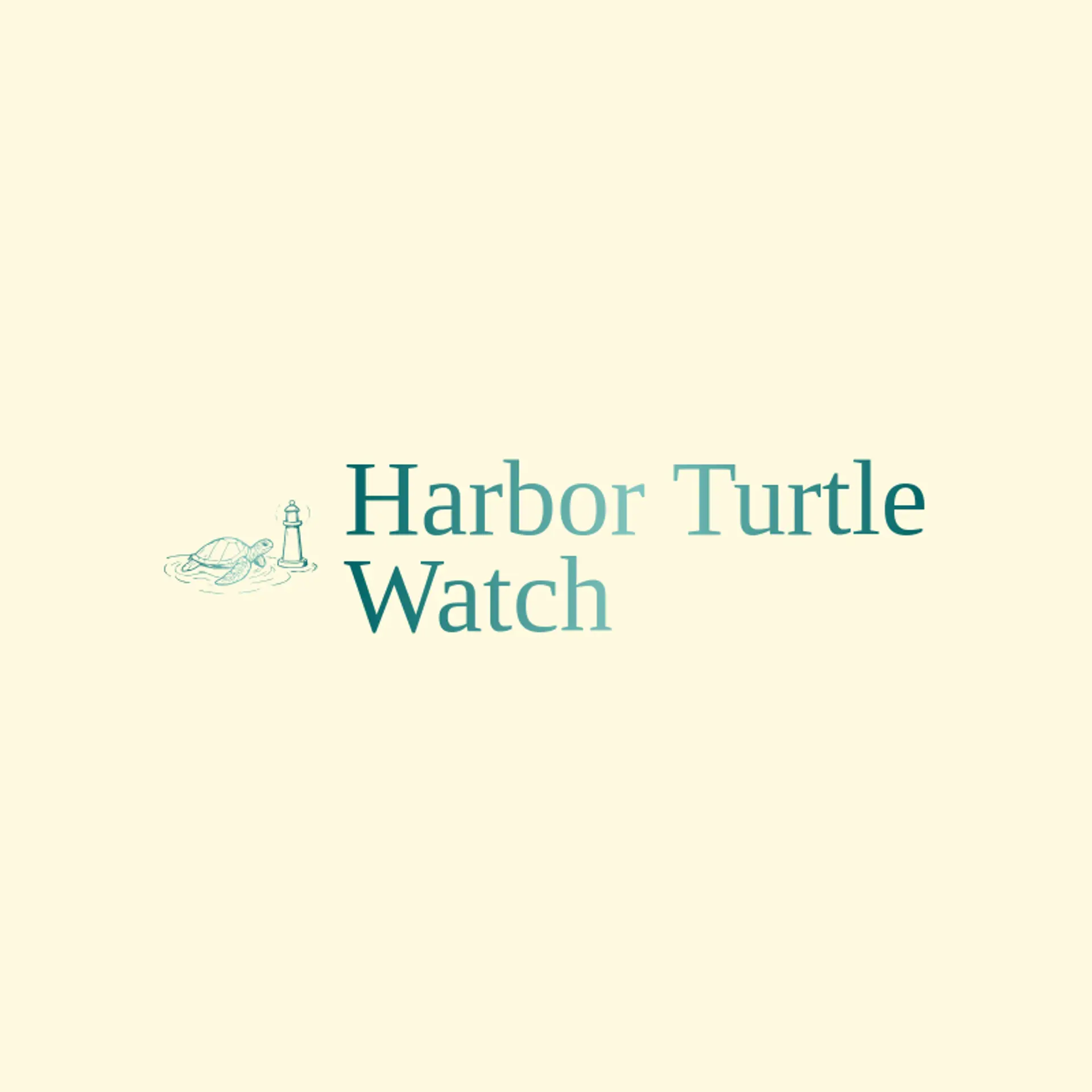 Harbor Turtle Watch logo for sea turtle