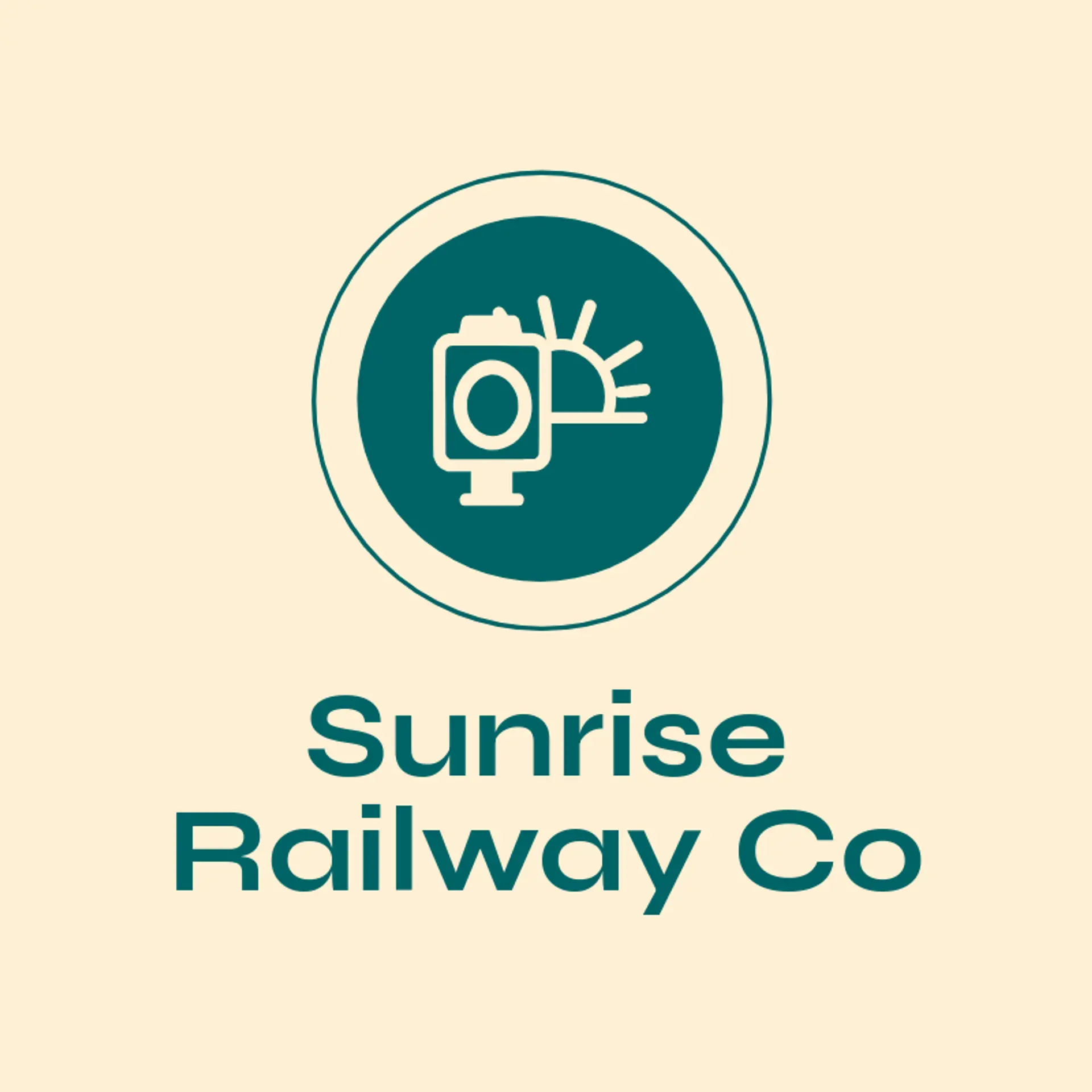 Sunrise Railway Co logo for railway