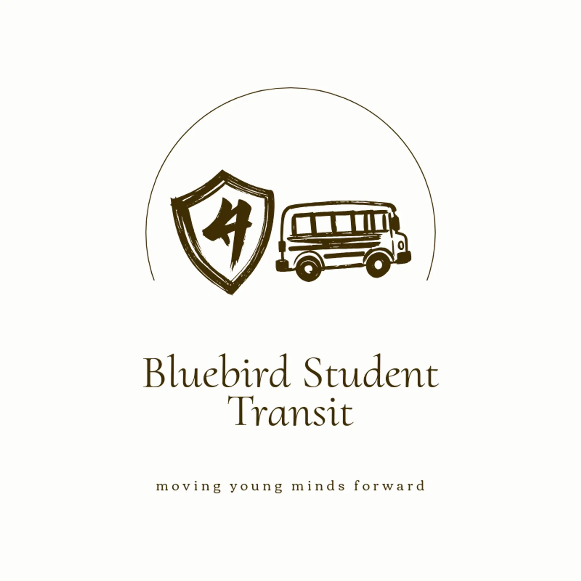 Bluebird Student Transit logo for school bus